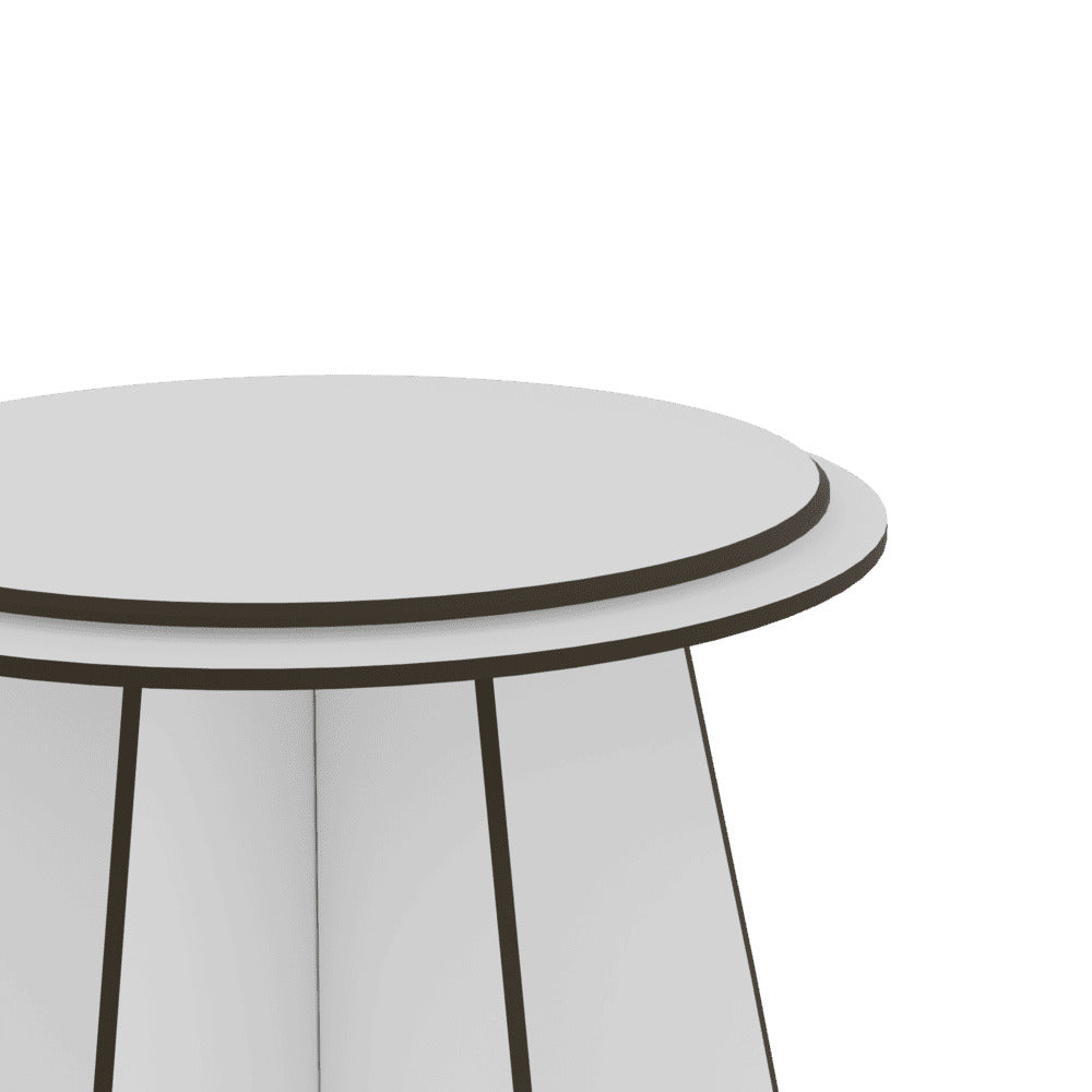GARDENIA White Garden Stool