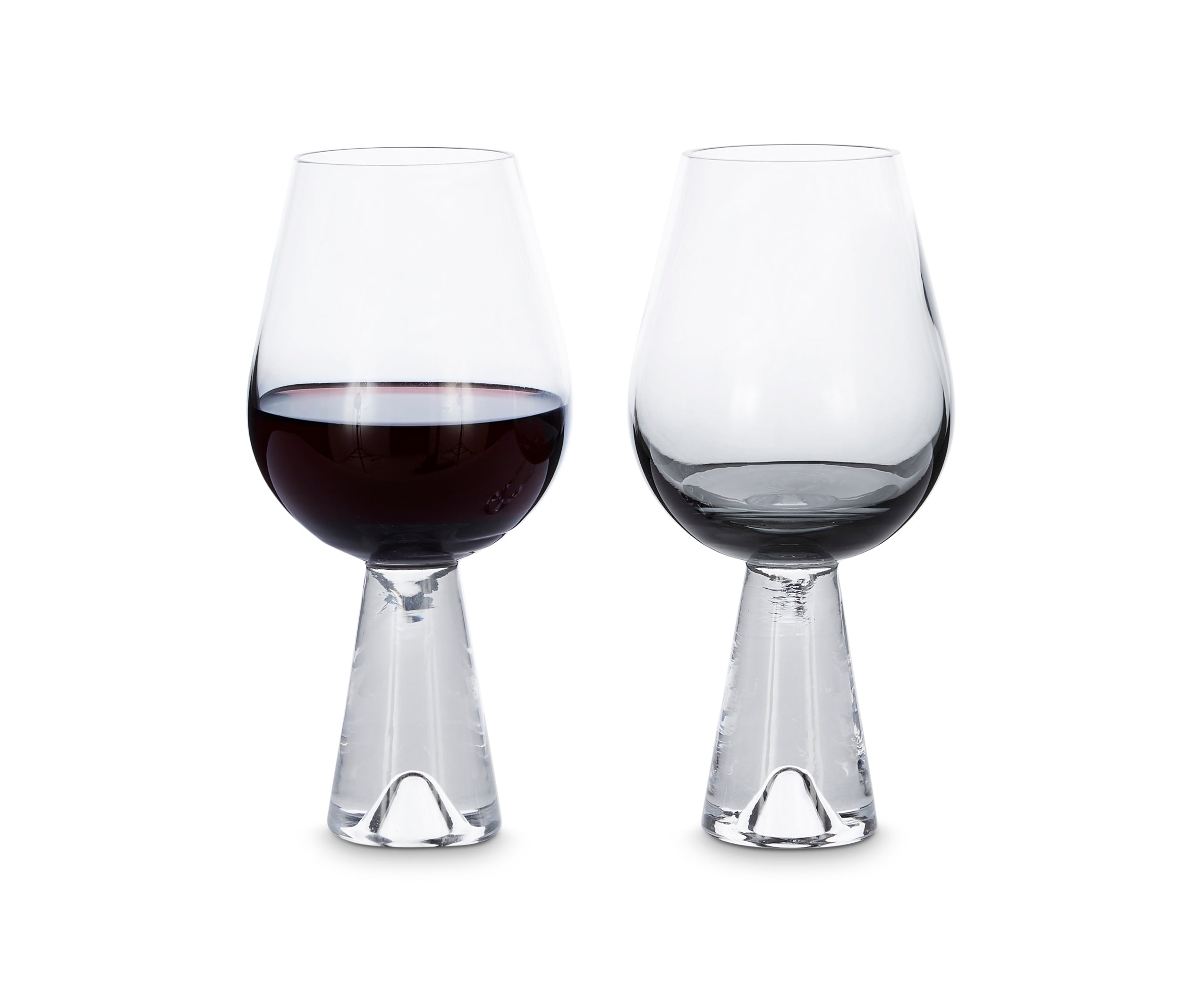 Set Brille Tank schwarzes Glas