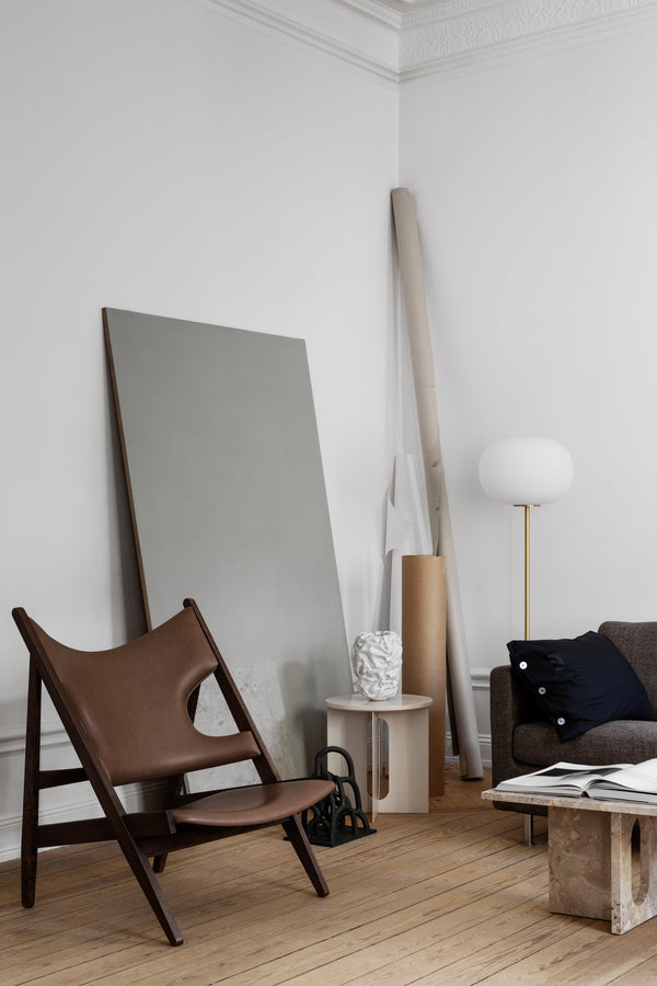 JWDA Floor Lamp Beige Travertine