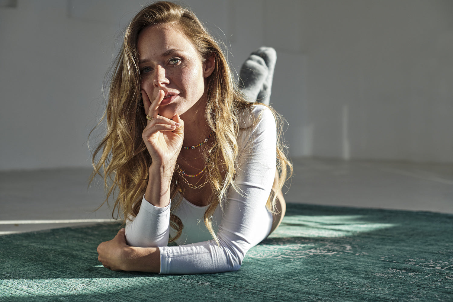 Medallon Teppich Jade Green