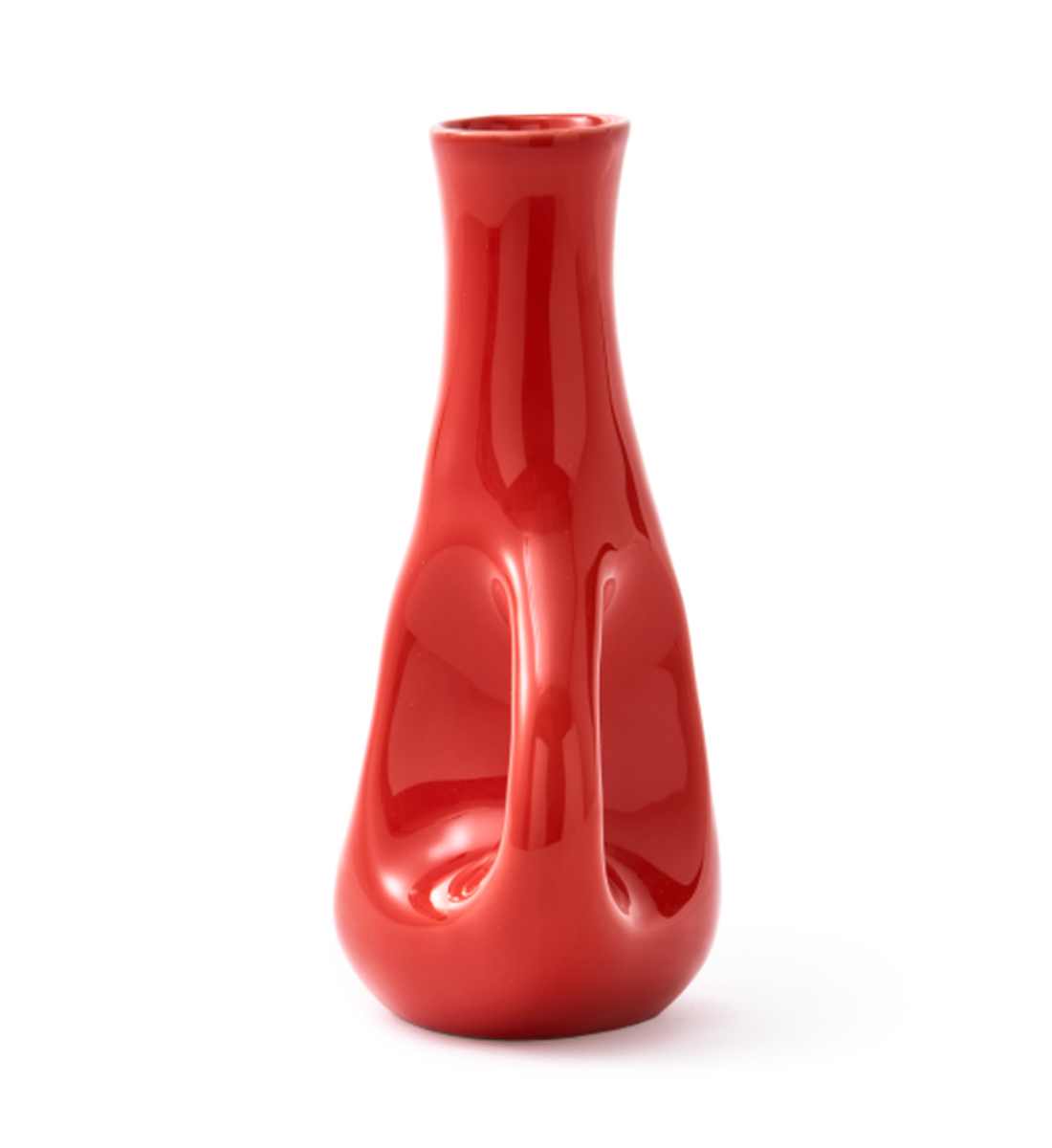 Vase THREE EARS korallenrot