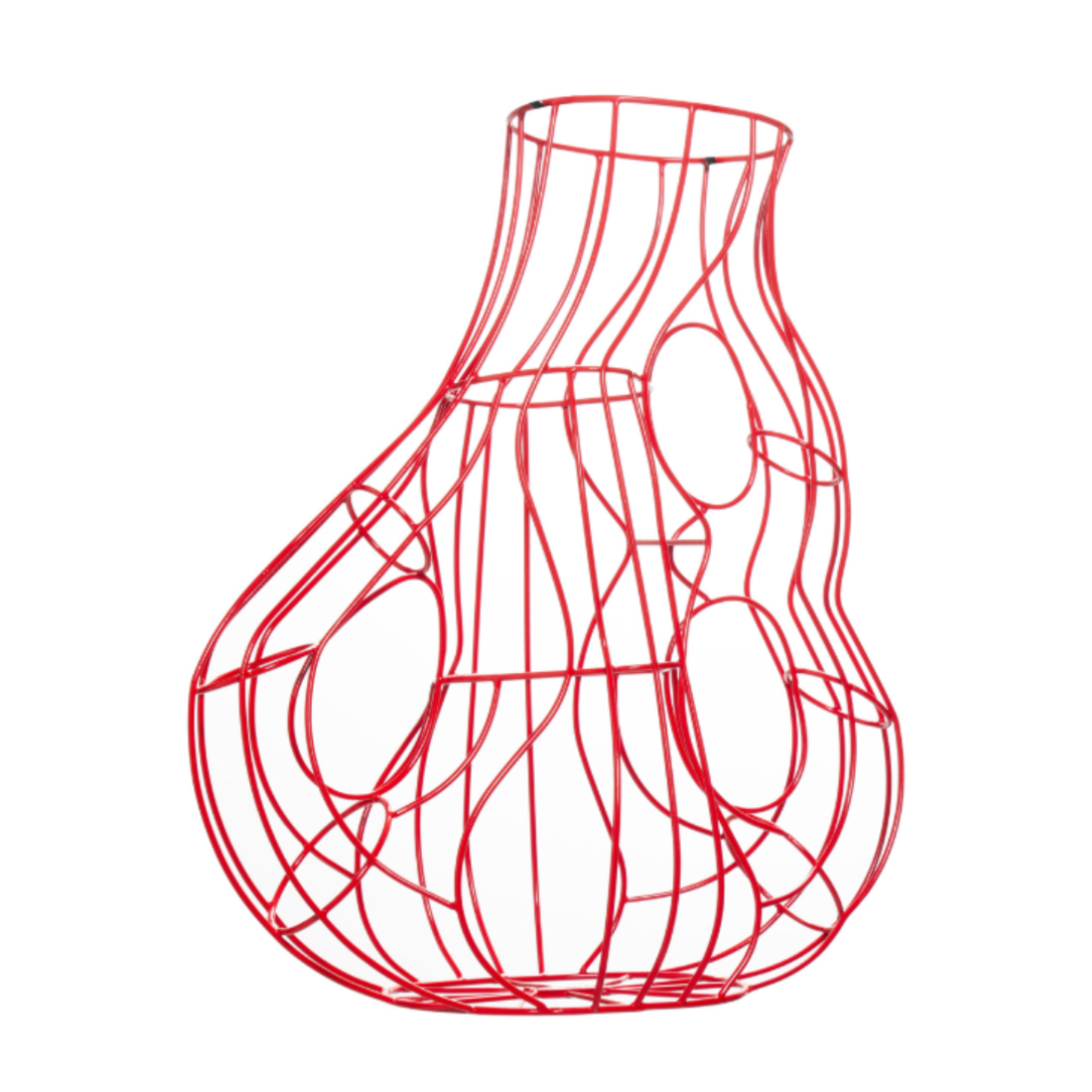 THREE EARS FRAME Vase, korallenrot