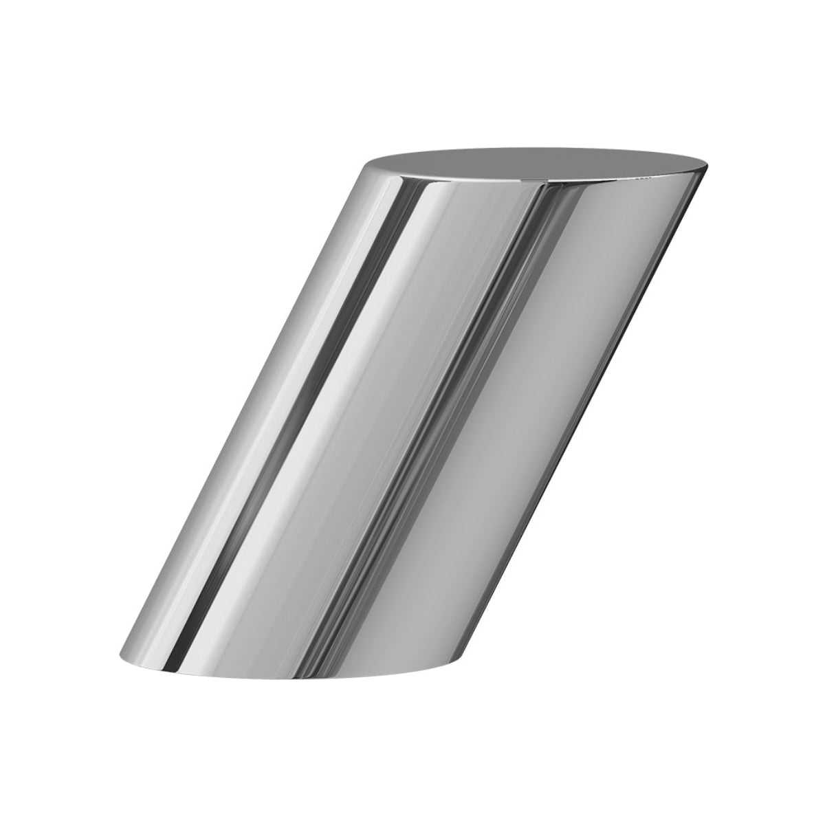 TILT Side Table in Polished Stainless Steel