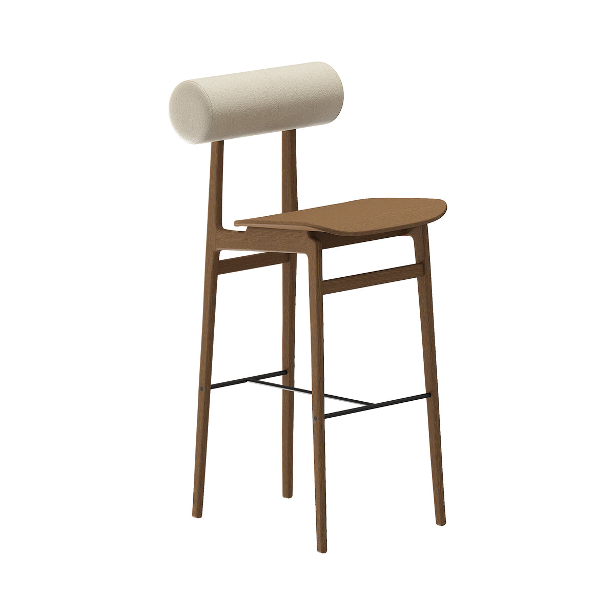 Personalized TOTEM Stool with Wooden Base