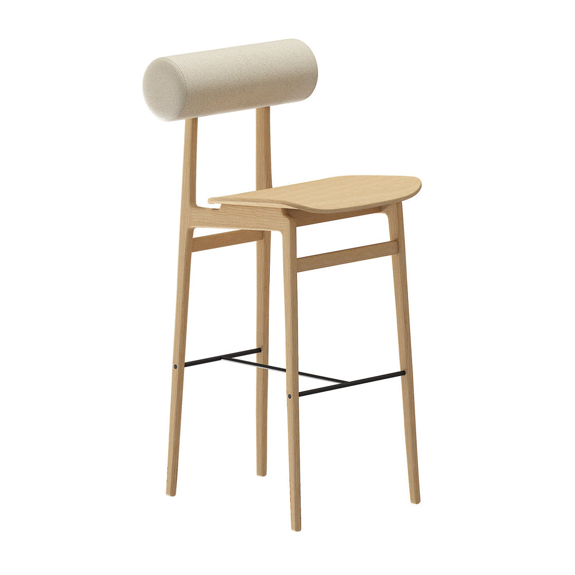 Personalized TOTEM Stool with Wooden Base