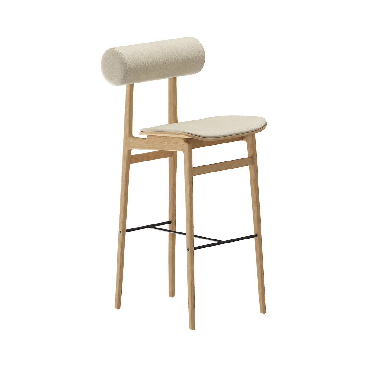 Personalized TOTEM Stool with Wooden Base