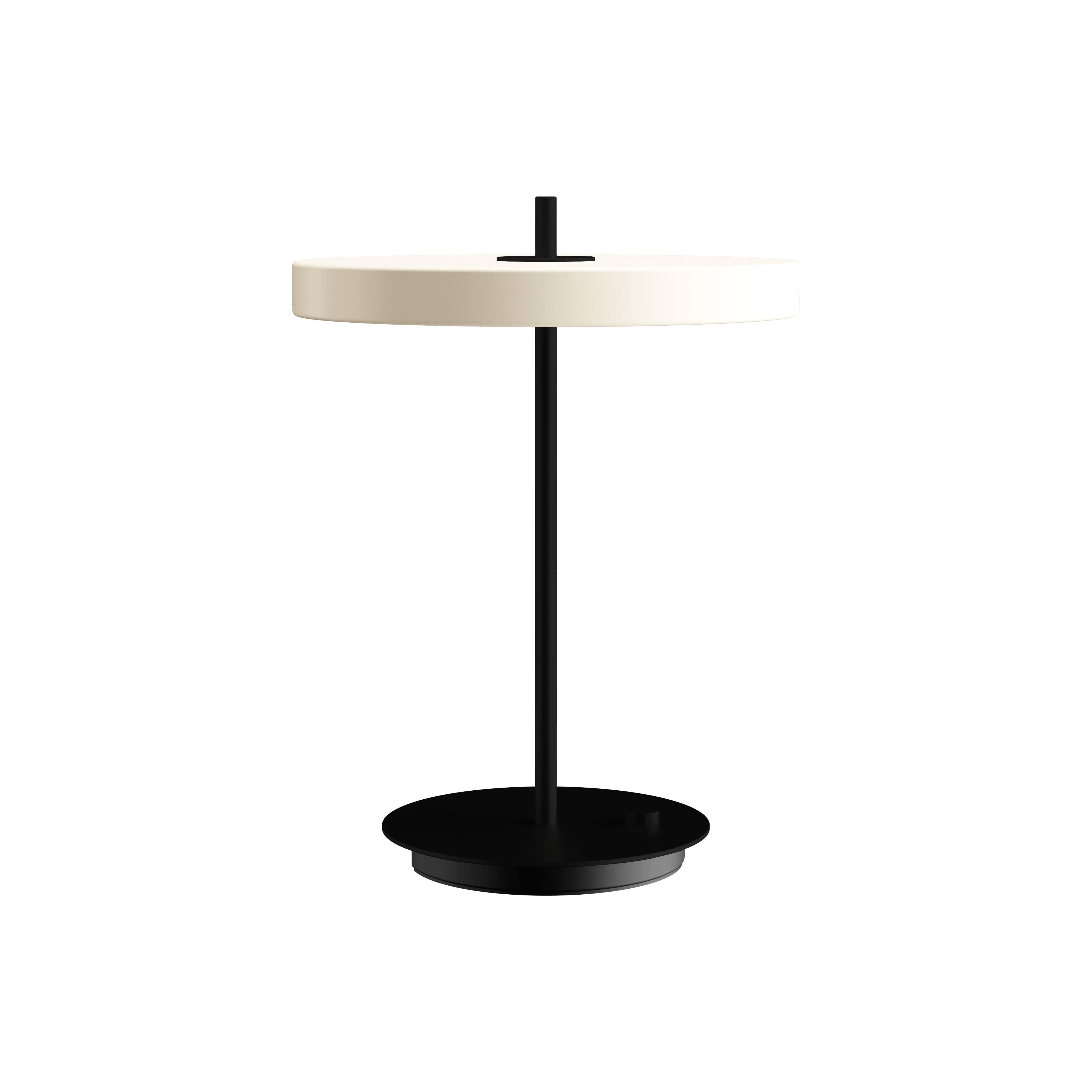 Portable lamp asteria Move White with a black base