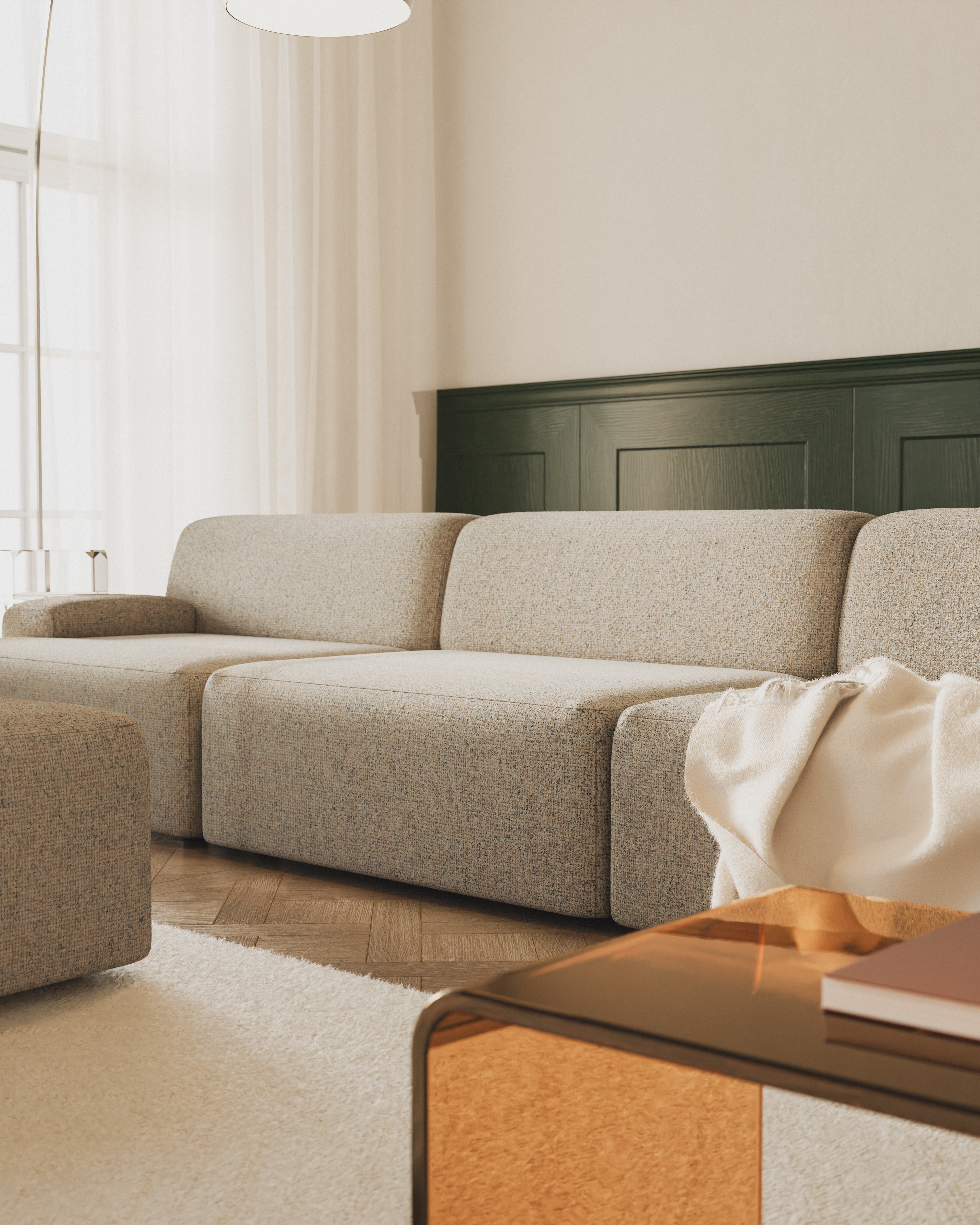 Modulsofa 3-sitzig UMI beige