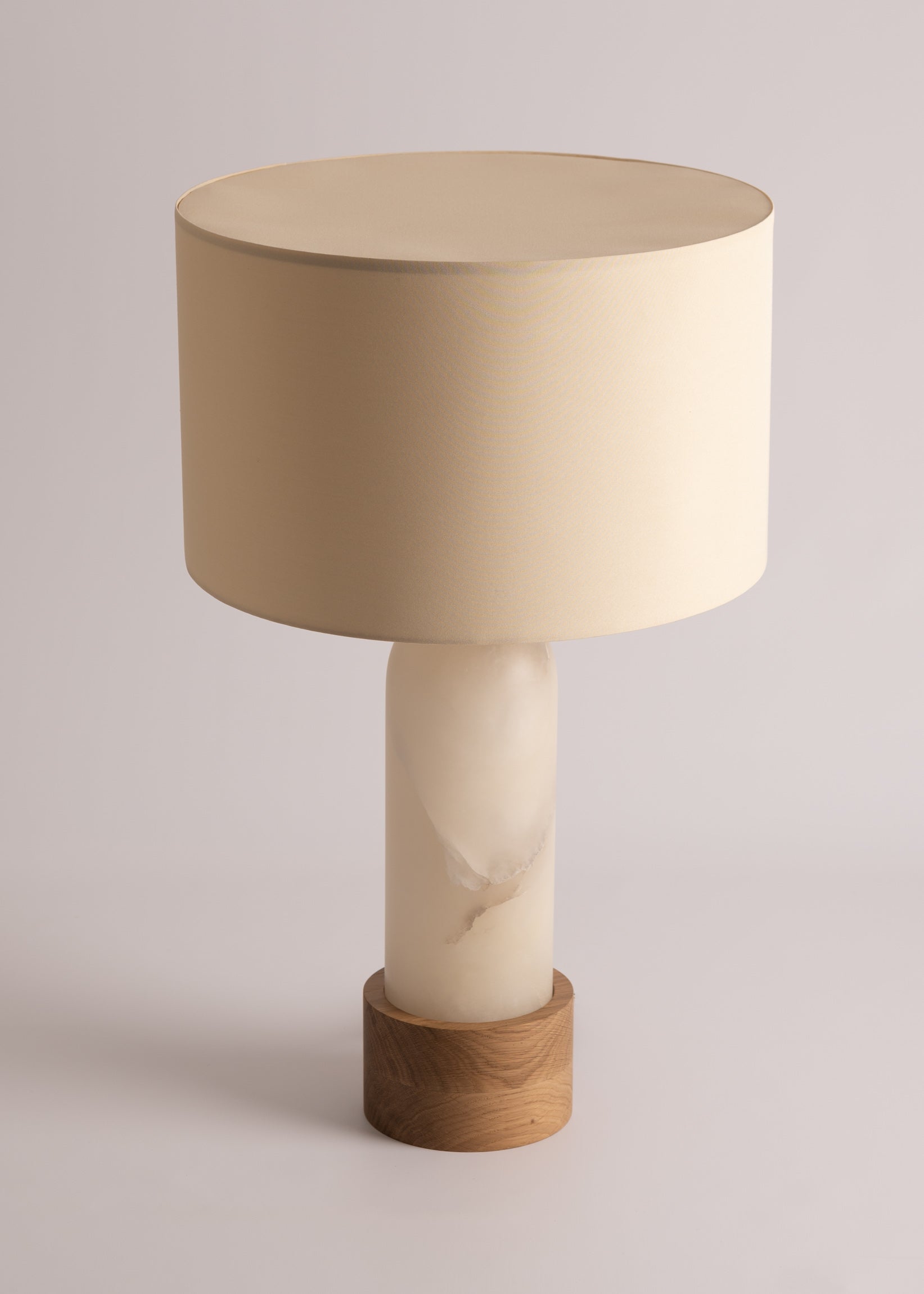 PURA KELO Table Lamp White Alabaster