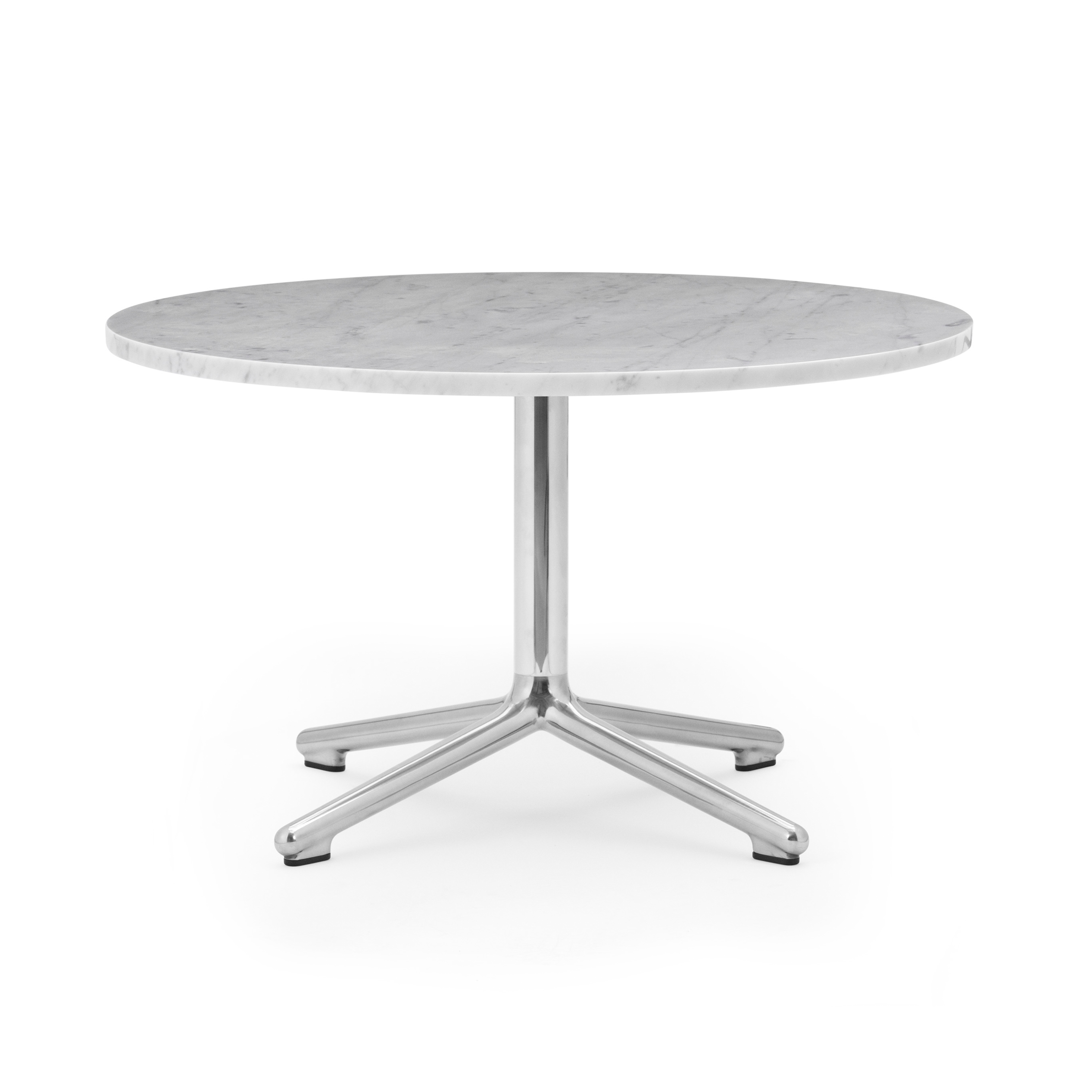 Lunar Lunar White Marmor Top mit einer Aluminiumbasis