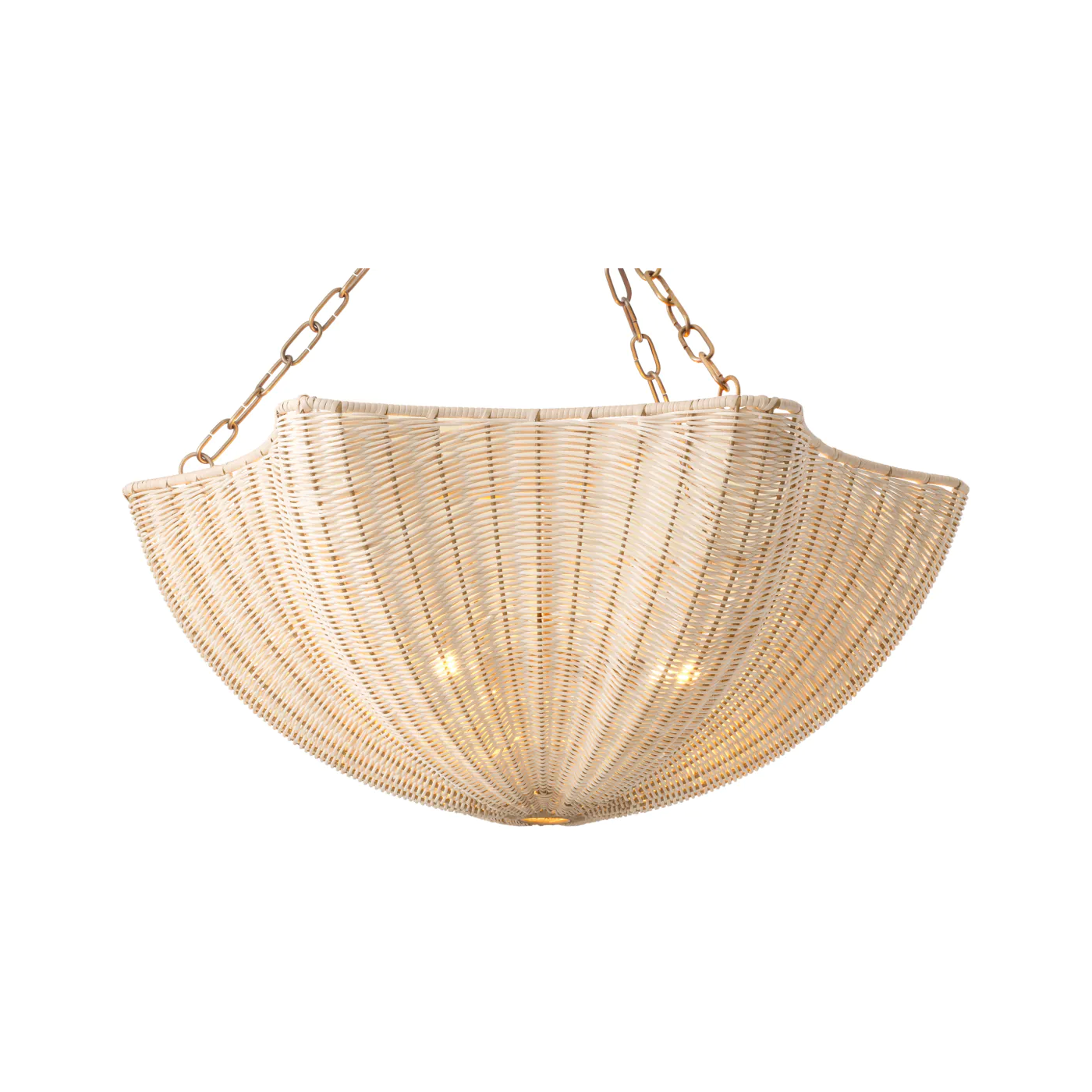 Hängende Lampe Los Palmos natürlicher Schnitt