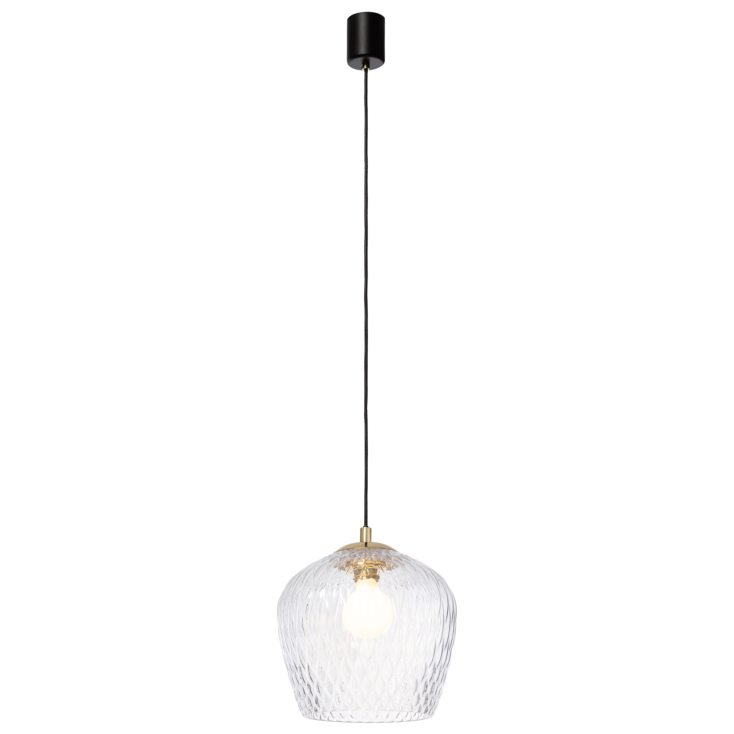 VENUS pendant lamp with glass shade