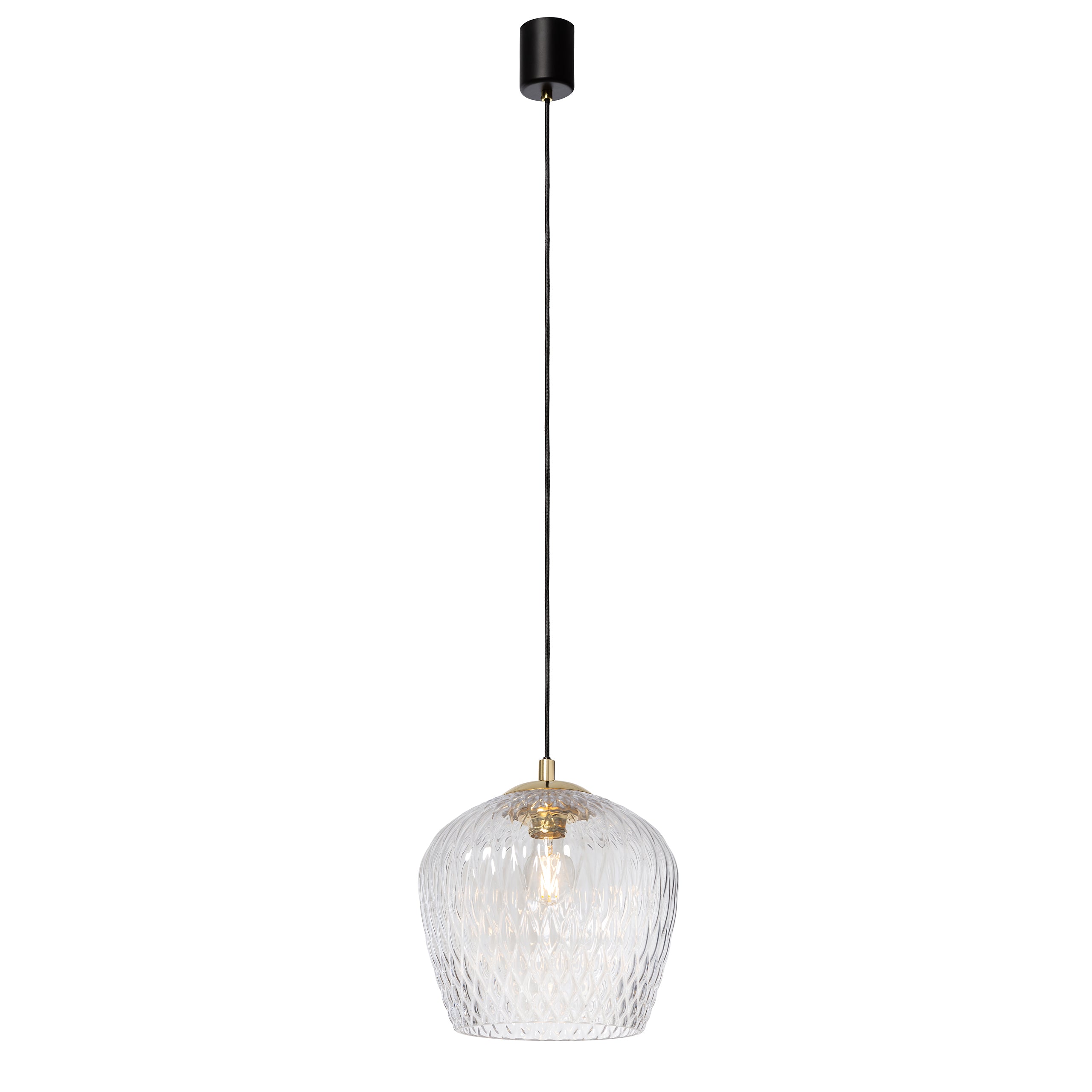 VENUS pendant lamp with glass shade