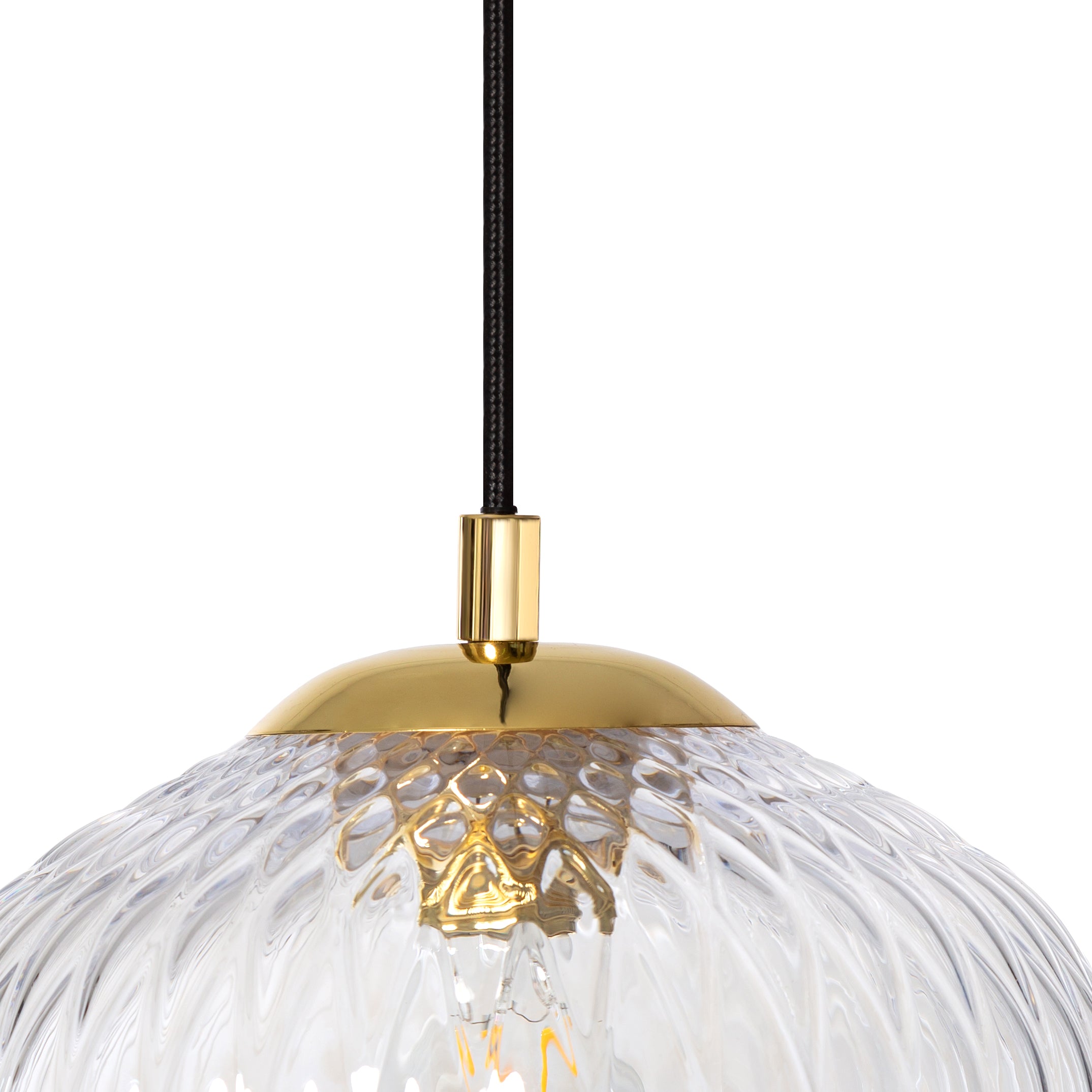 VENUS 3 Glass Shade Pendant Light on a Bar