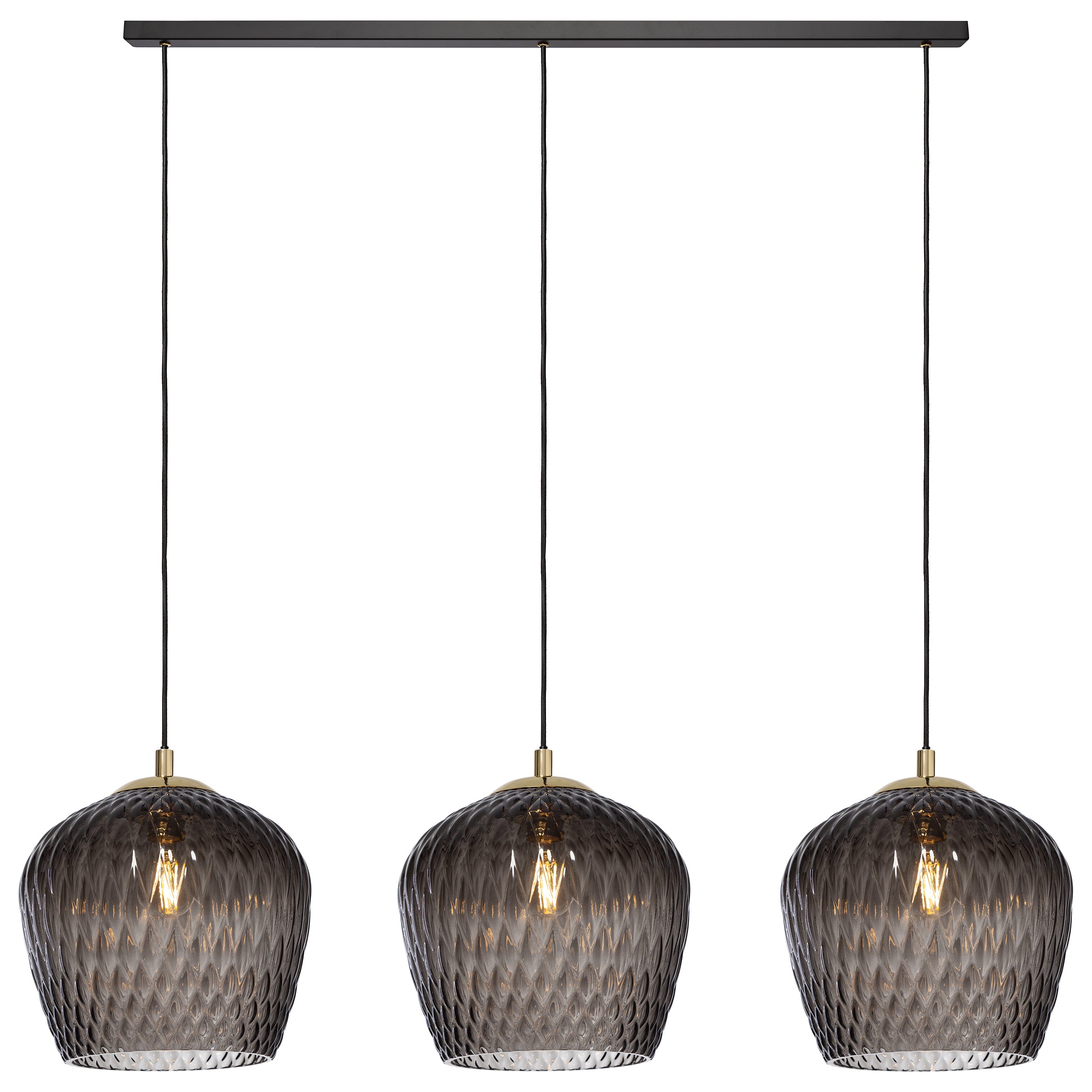 VENUS 3 graphite pendant lamp on a rail