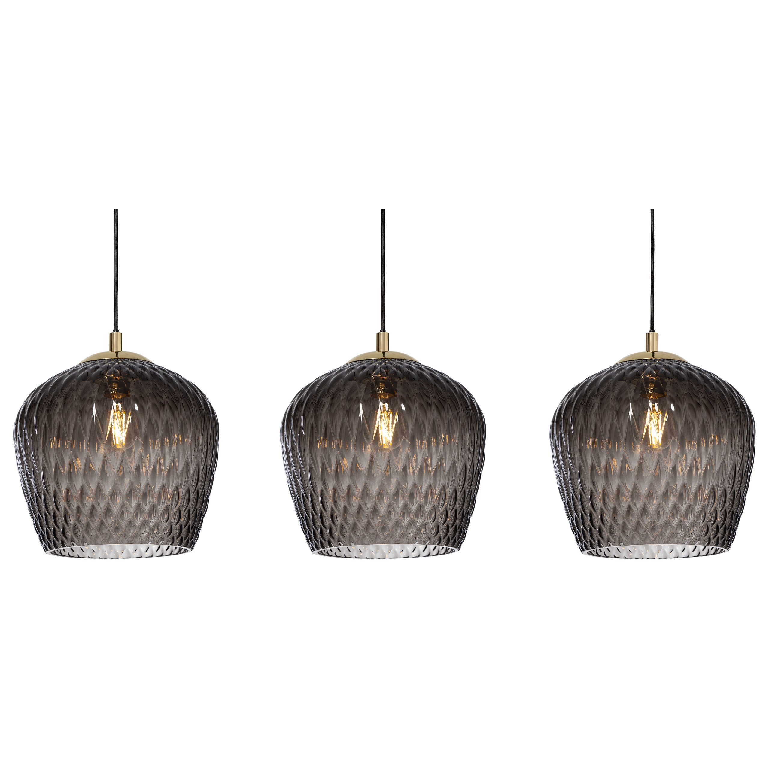 VENUS 3 graphite pendant lamp on a rail