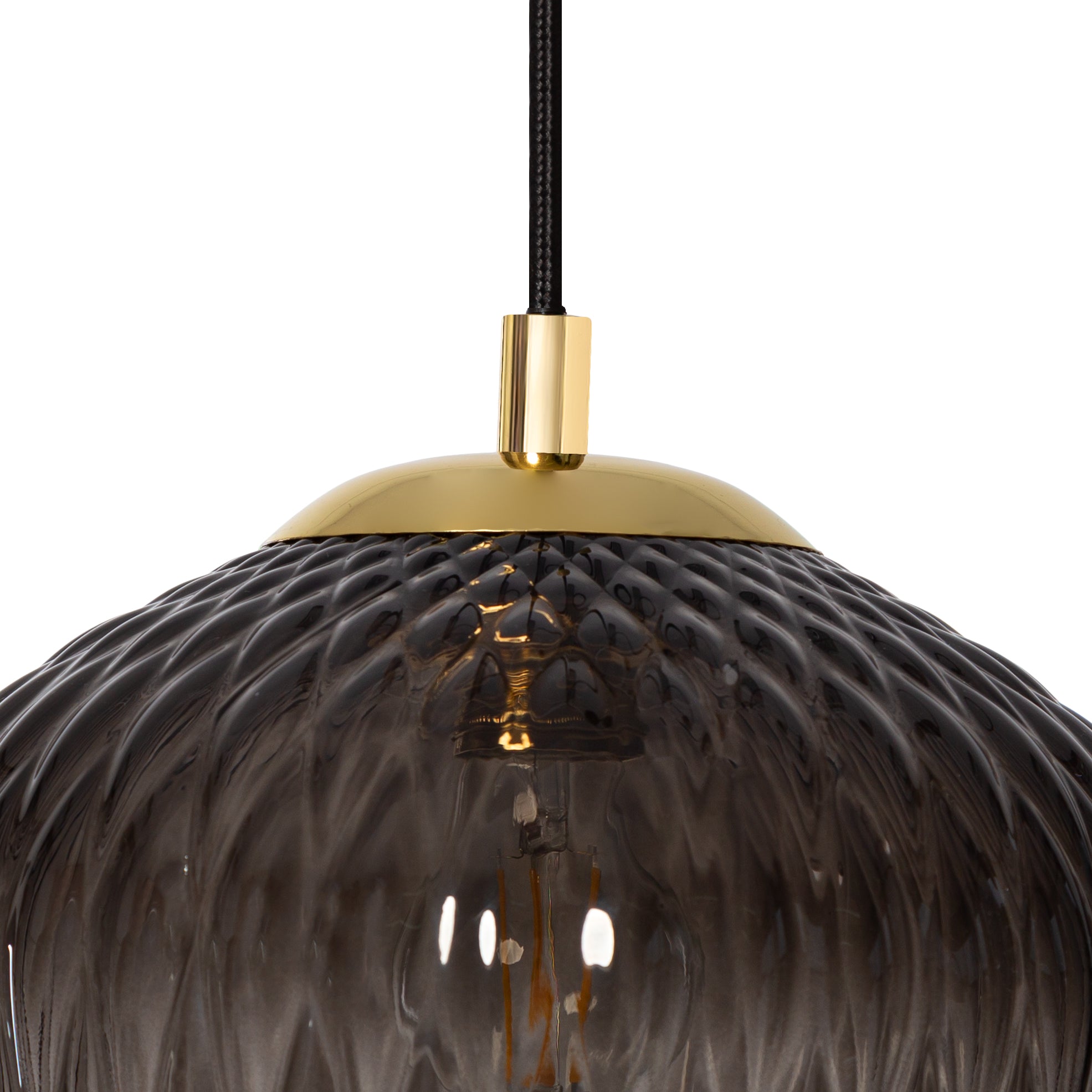 VENUS 3 graphite pendant lamp on a rail