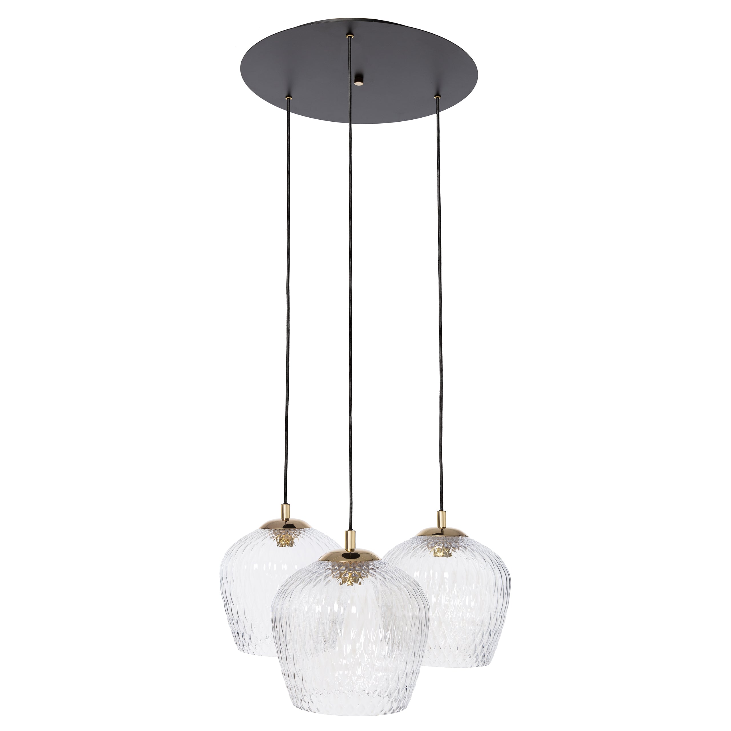 VENUS pendant lamp 3 glass shade