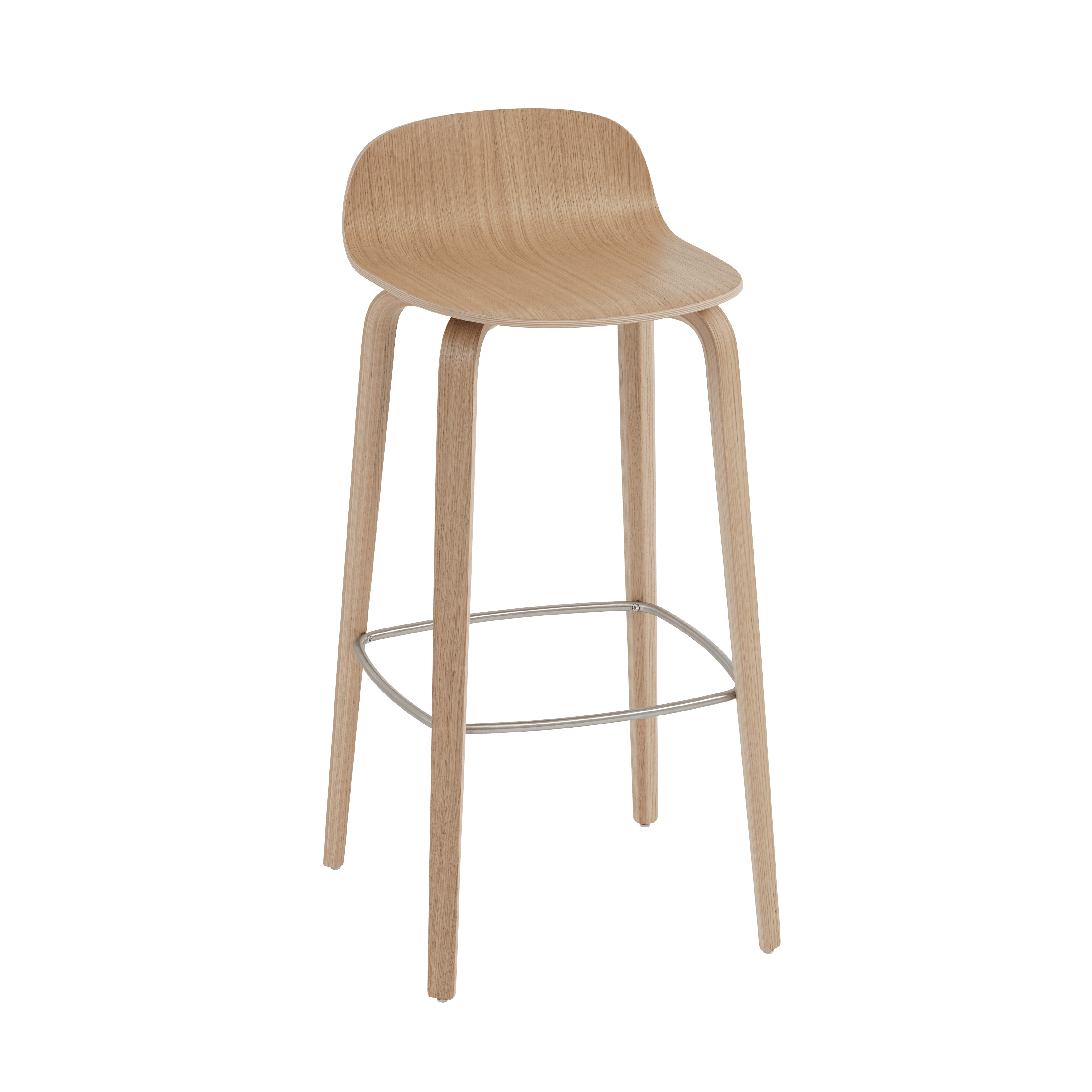 VISU Bar Stool in Oak Veneer