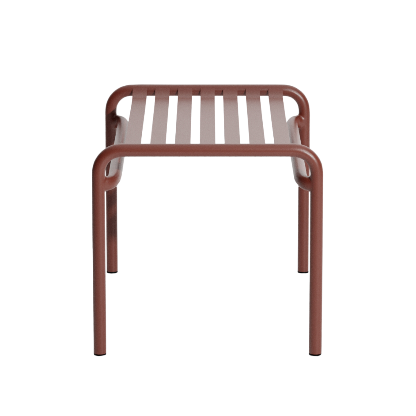 WEEK-END garden footstool in red-brown