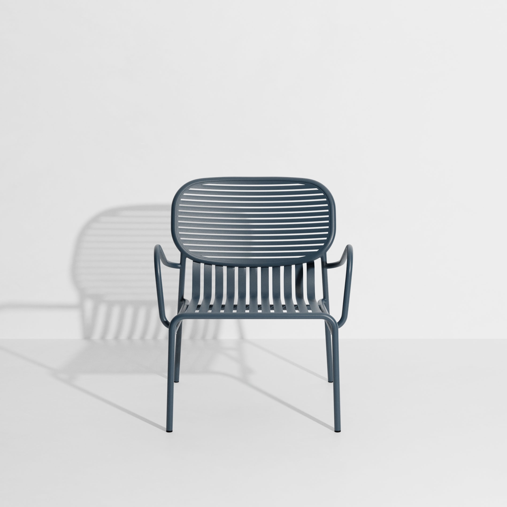 WEEK-END garden armchair in gray-blue