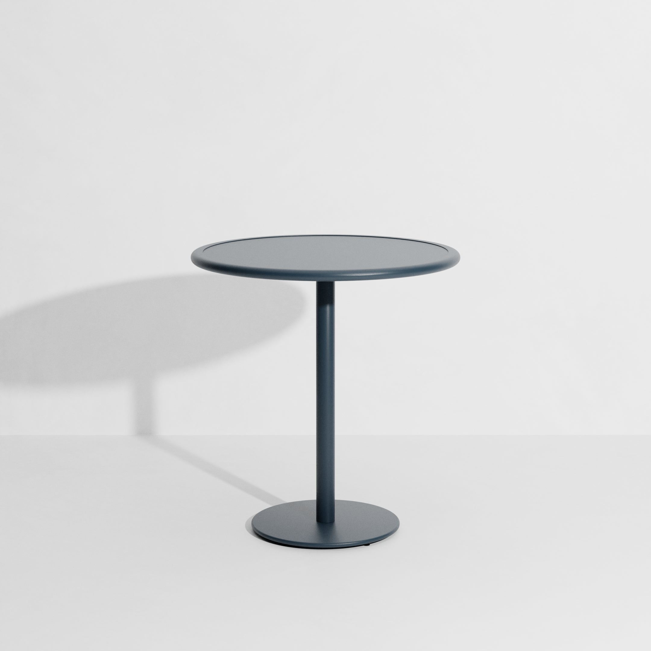 WEEK-END Round Garden Table in Gray-Blue