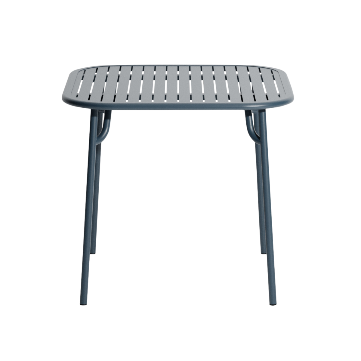 WEEK-END square garden table in gray-blue