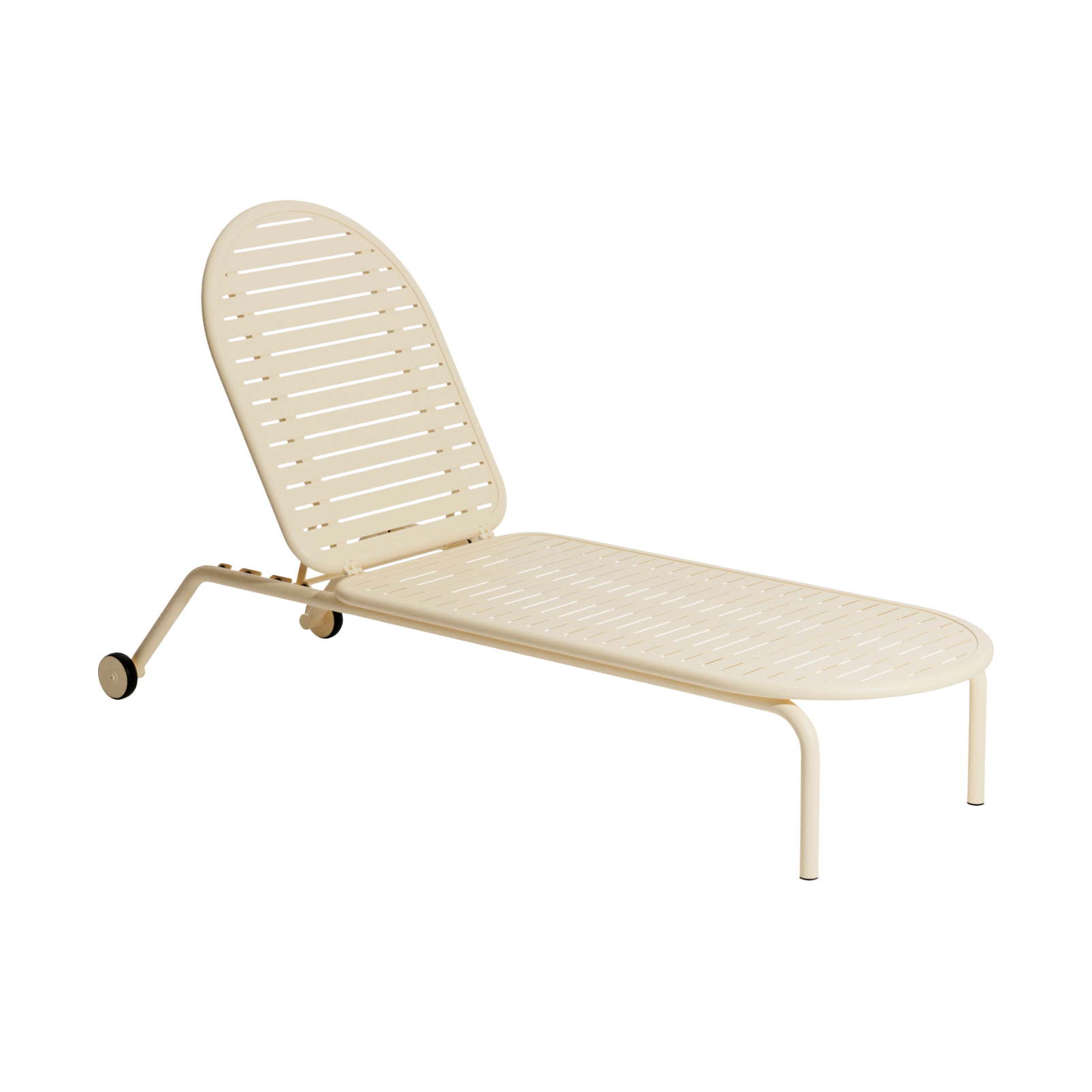 WEEK-END garden lounger in ivory.