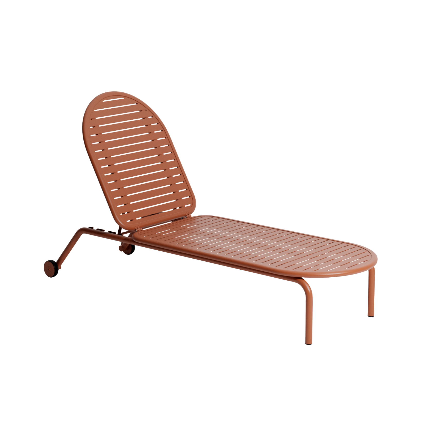 WEEK-END garden lounger in terracotta