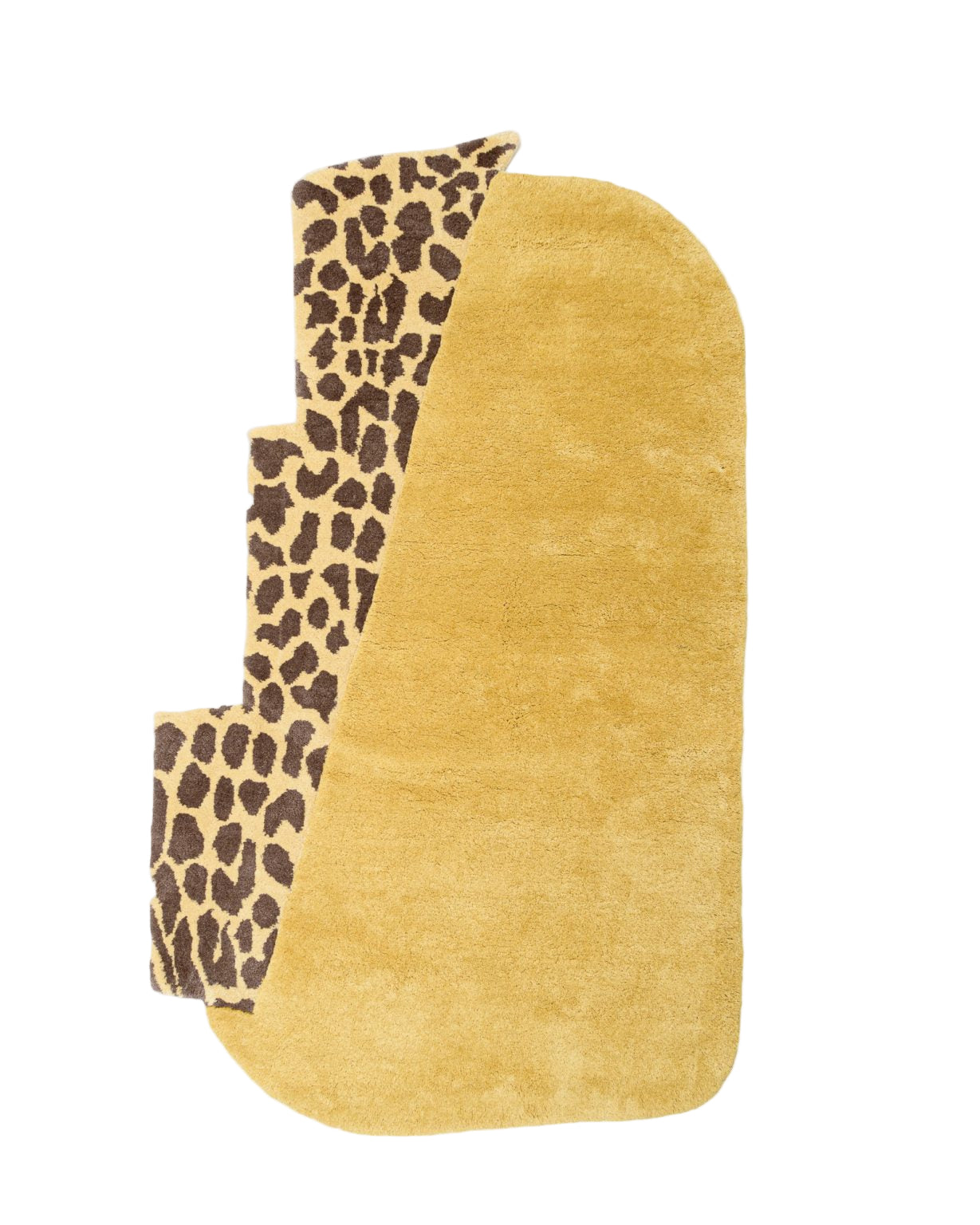 Dywan dekoracyjny asymetryczny WILD MIST ciepła ochra