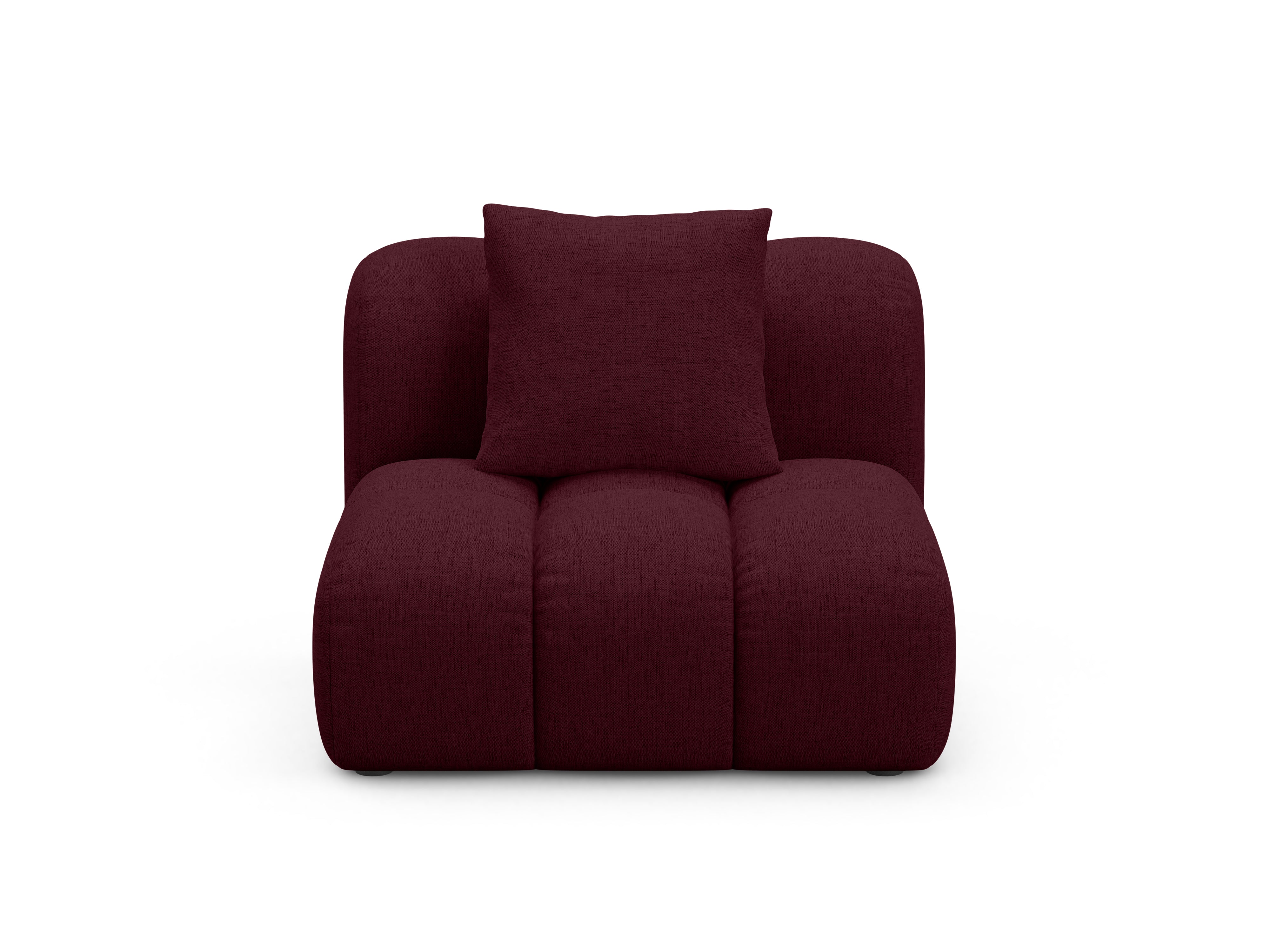 Sessel / Modul ASTRO burgunderfarbener Chenille