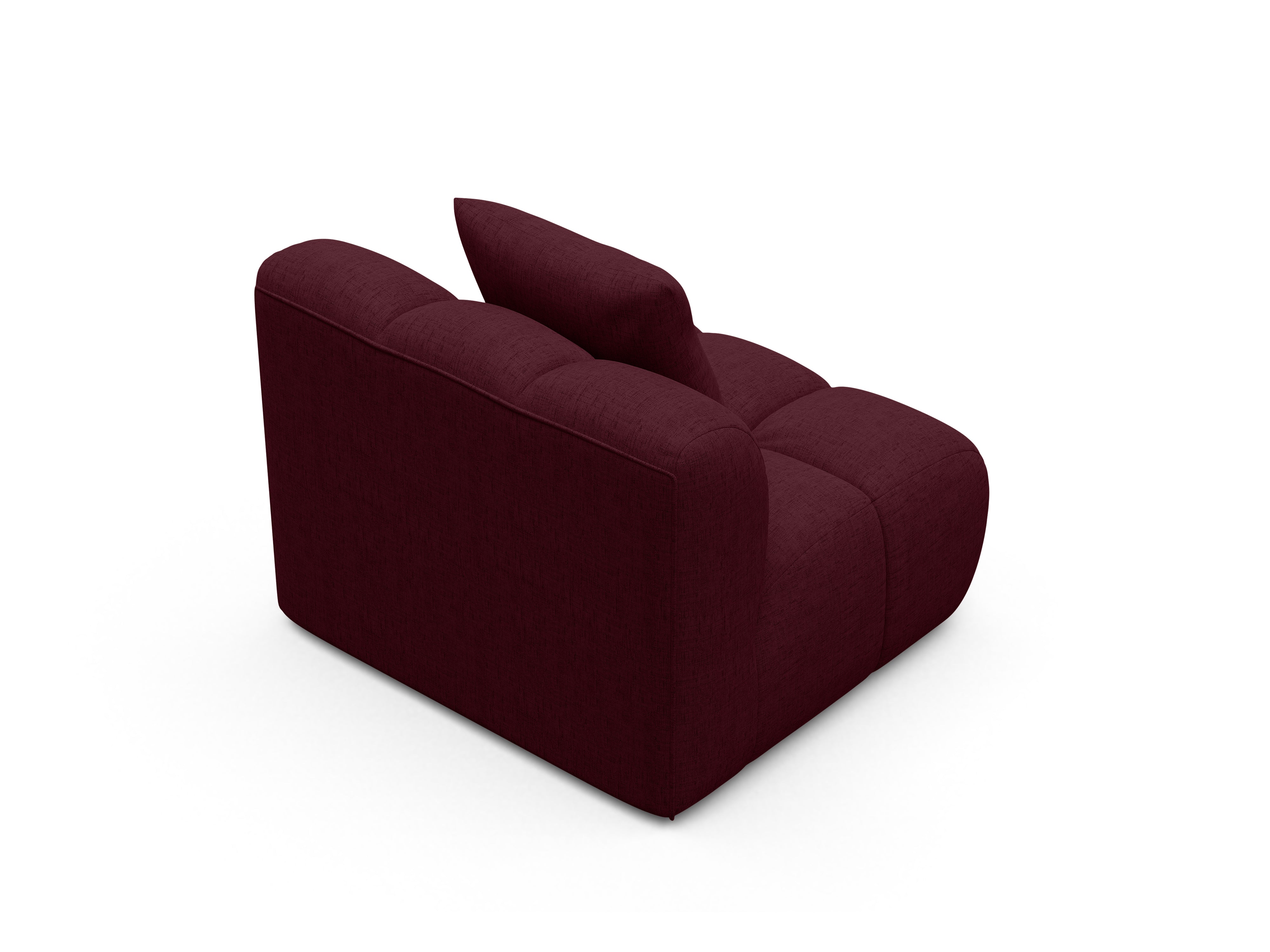 Sessel / Modul ASTRO burgunderfarbener Chenille