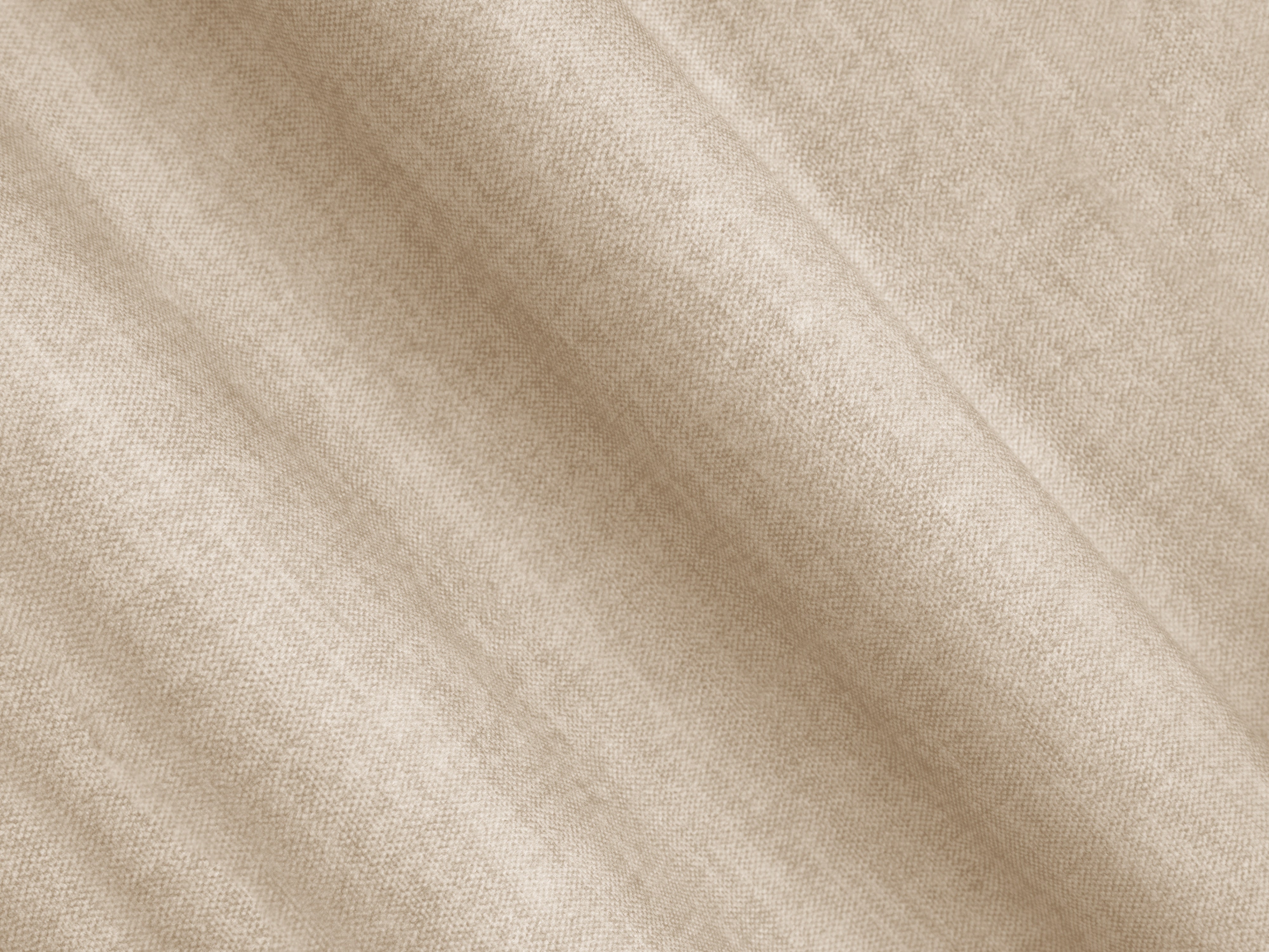 Sofa aus Samt 2-sitzig ROGER hellbeige