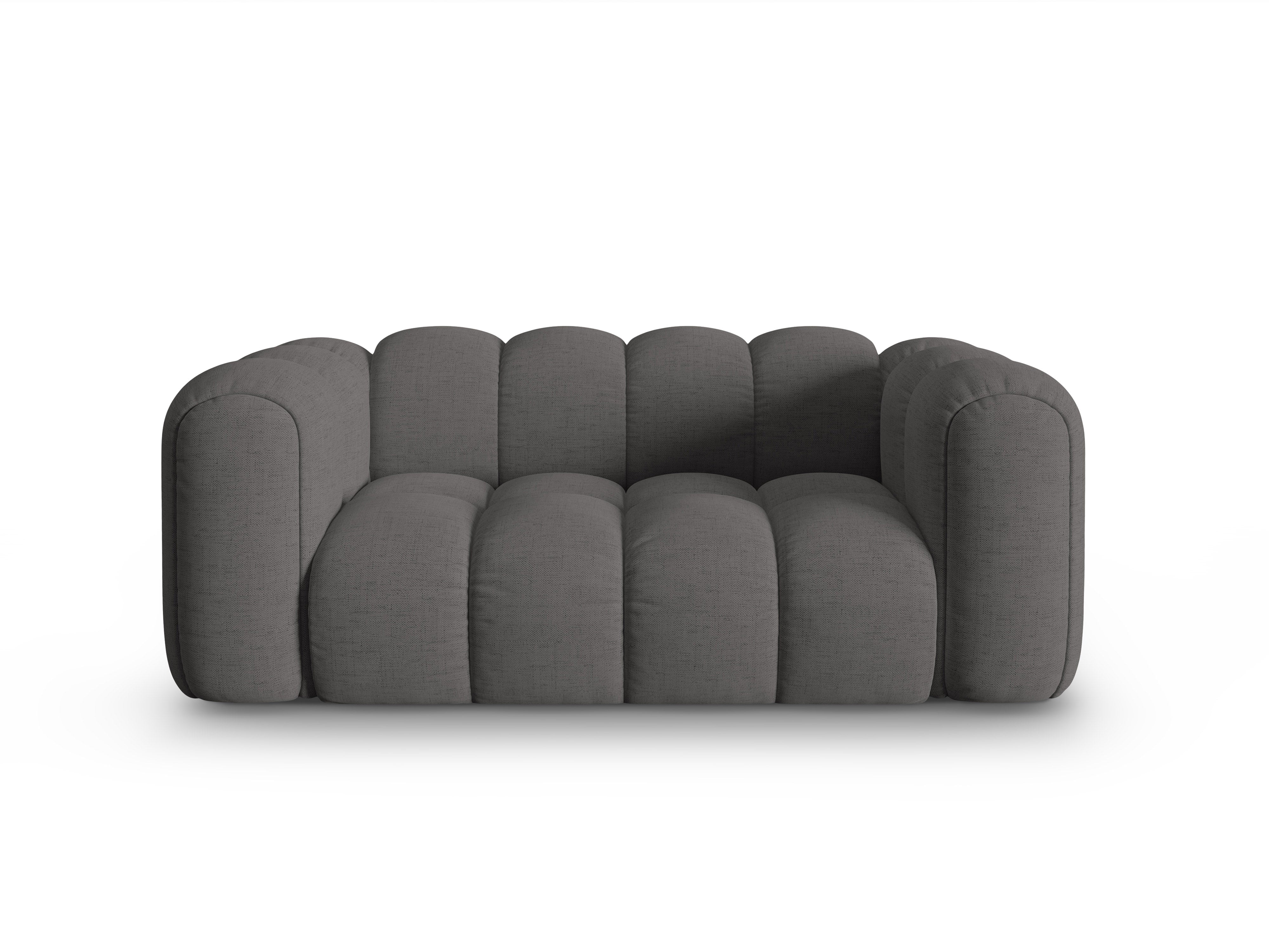 Sofa 2-sitzig ASTRO graues Chenille