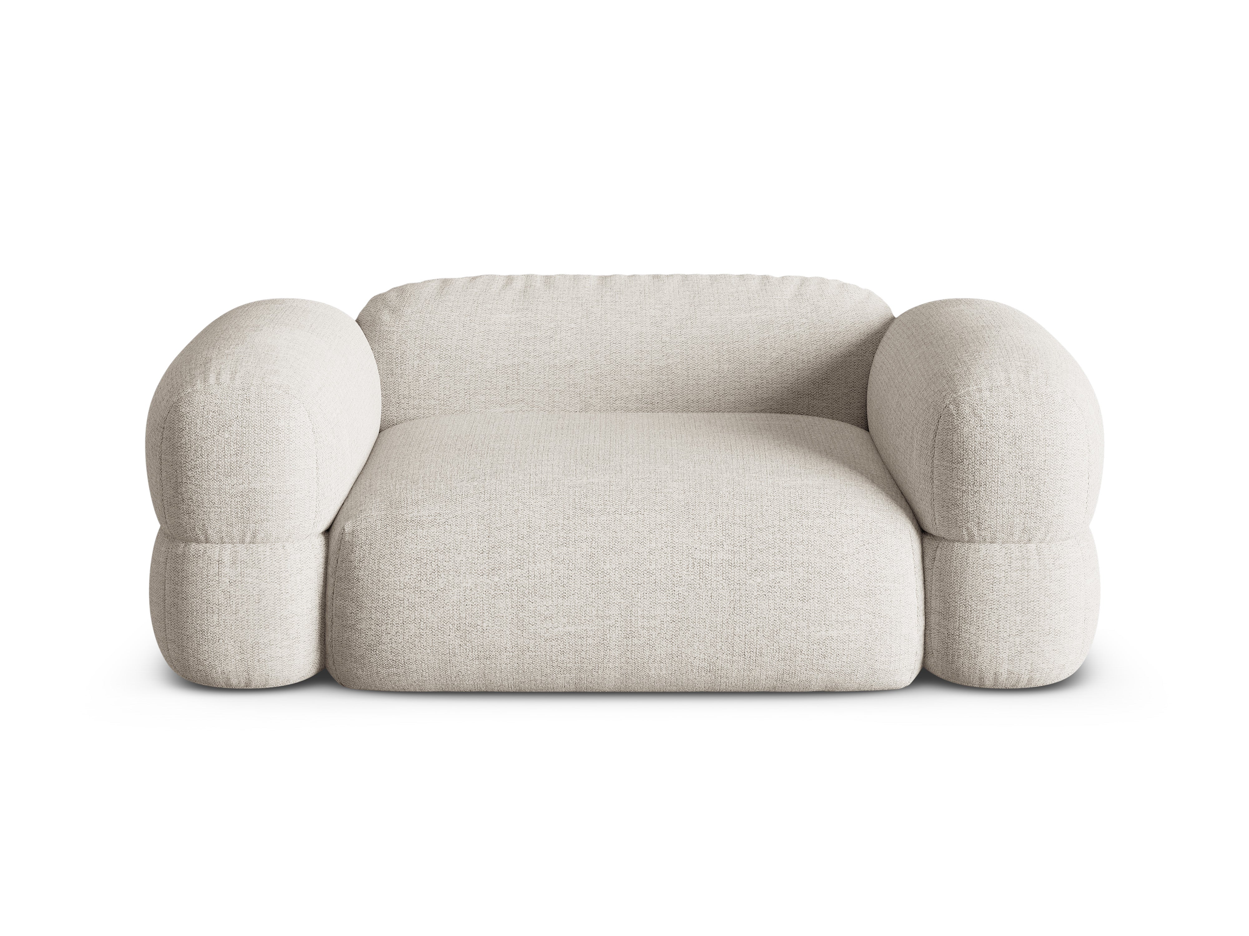 Sofa 2-Sitzer ROGER beige Chenille