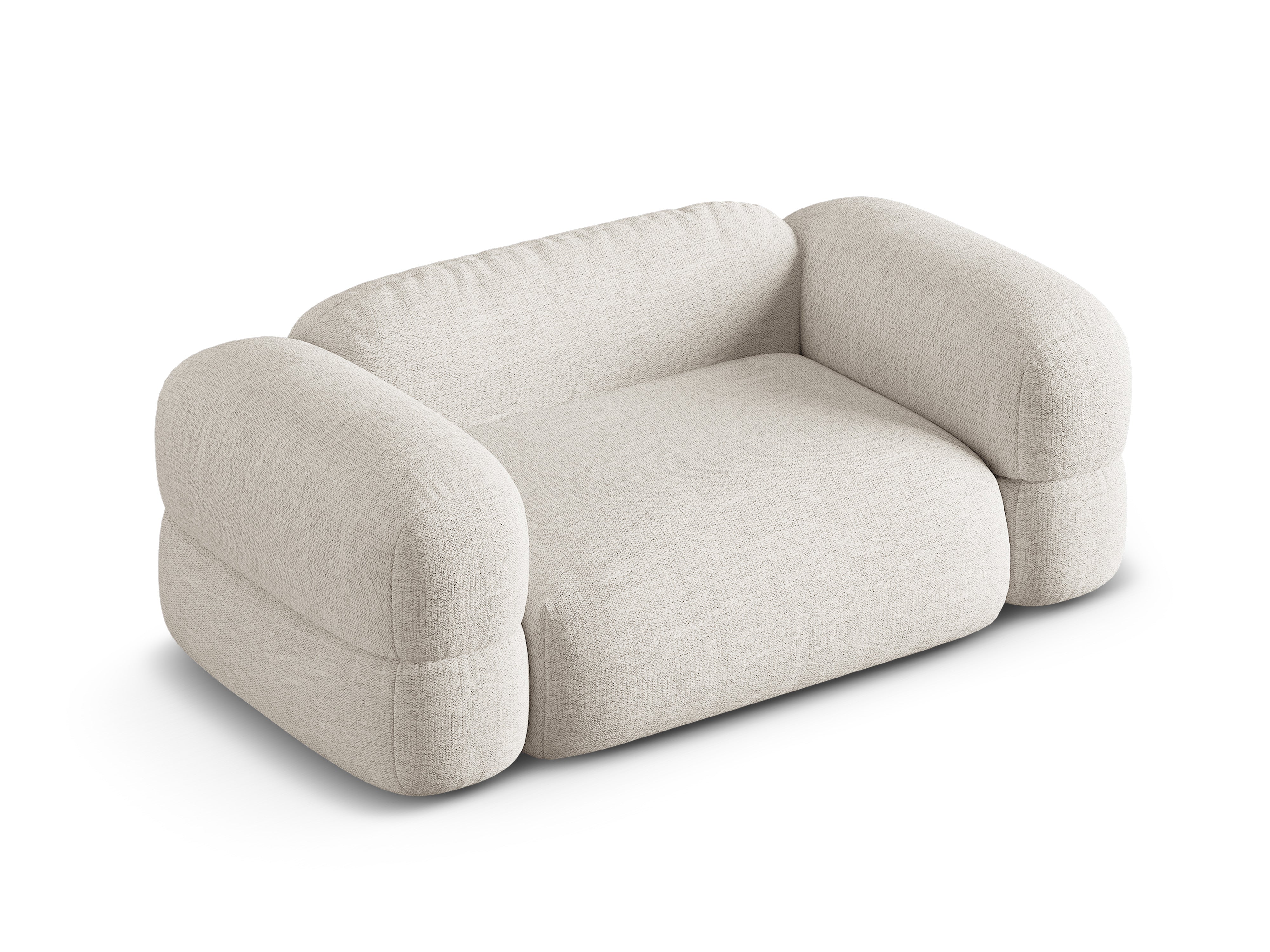 Sofa 2-Sitzer ROGER beige Chenille