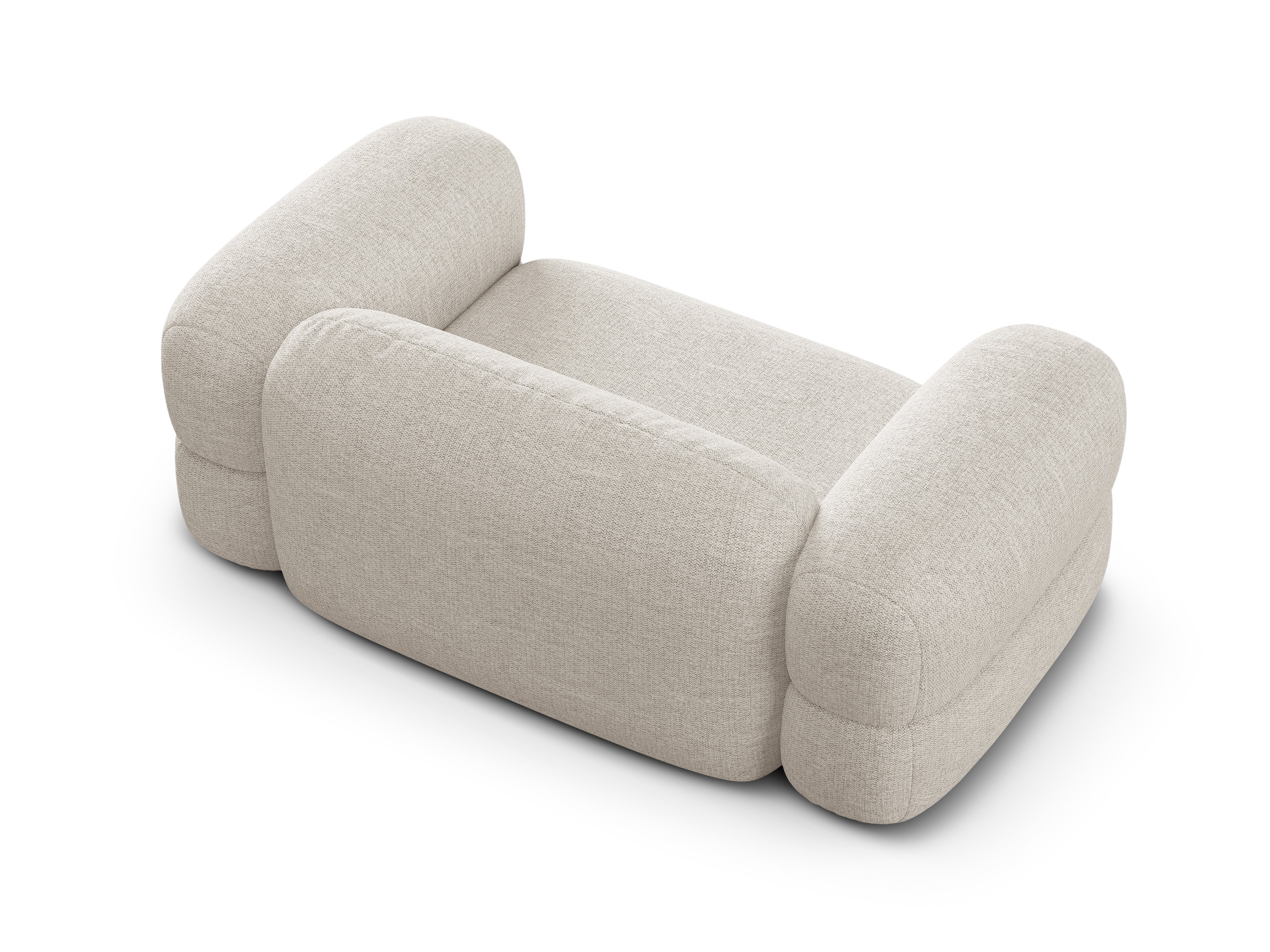 Sofa 2-Sitzer ROGER beige Chenille