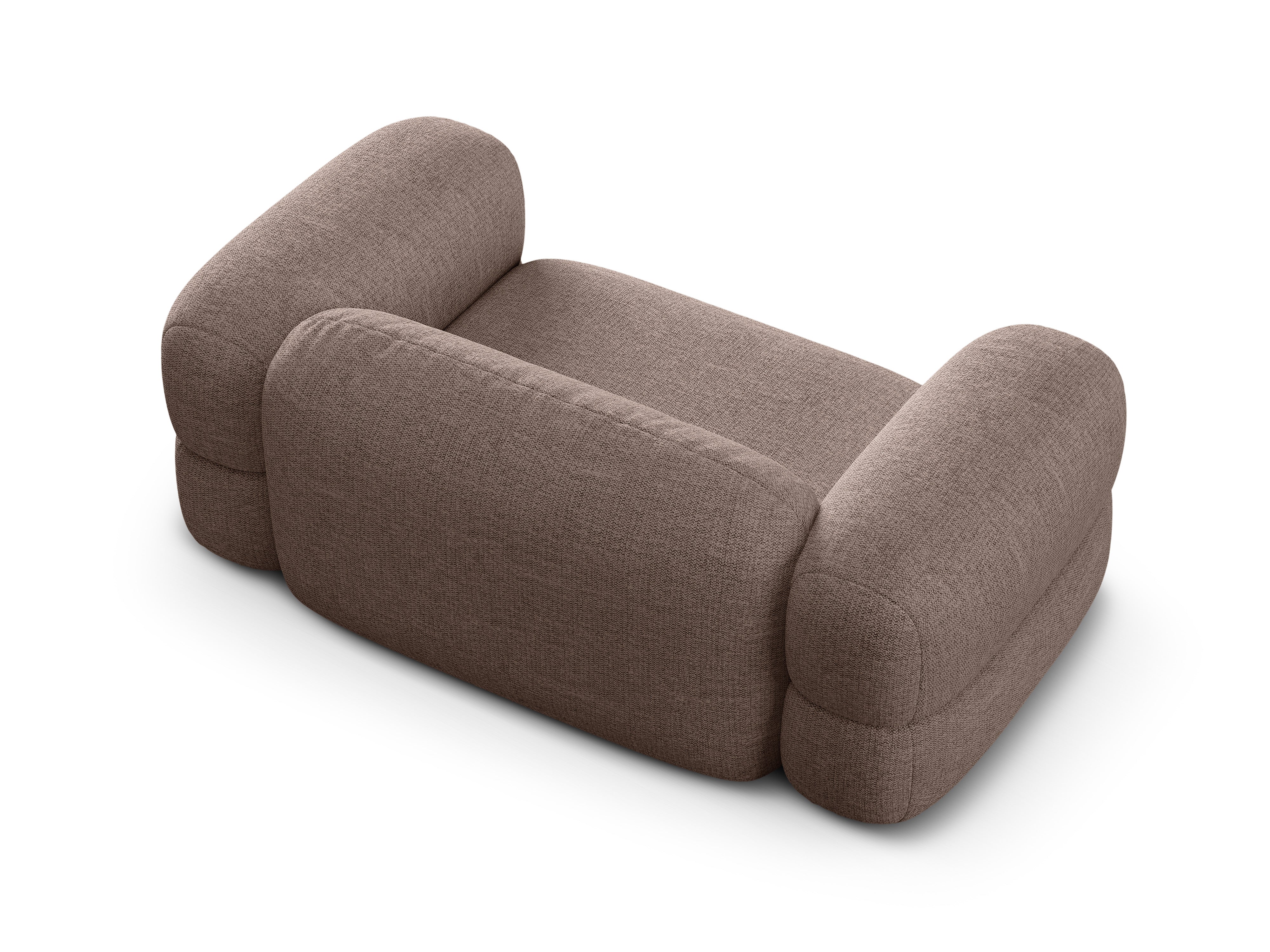 Sofa 2-Sitzer ROGER Cappuccino Chenille