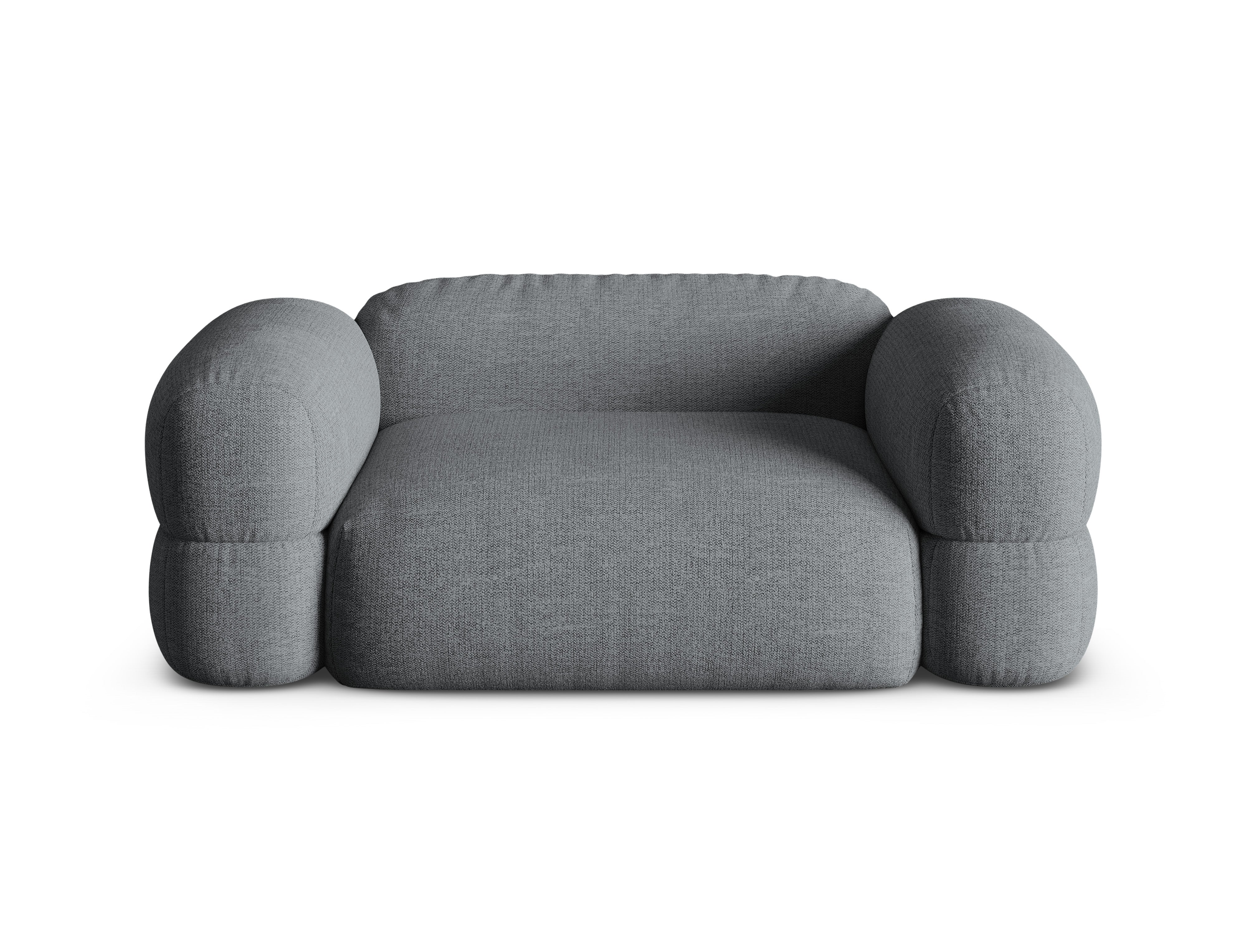 Sofa 2-sitzig ROGER graues Chenille