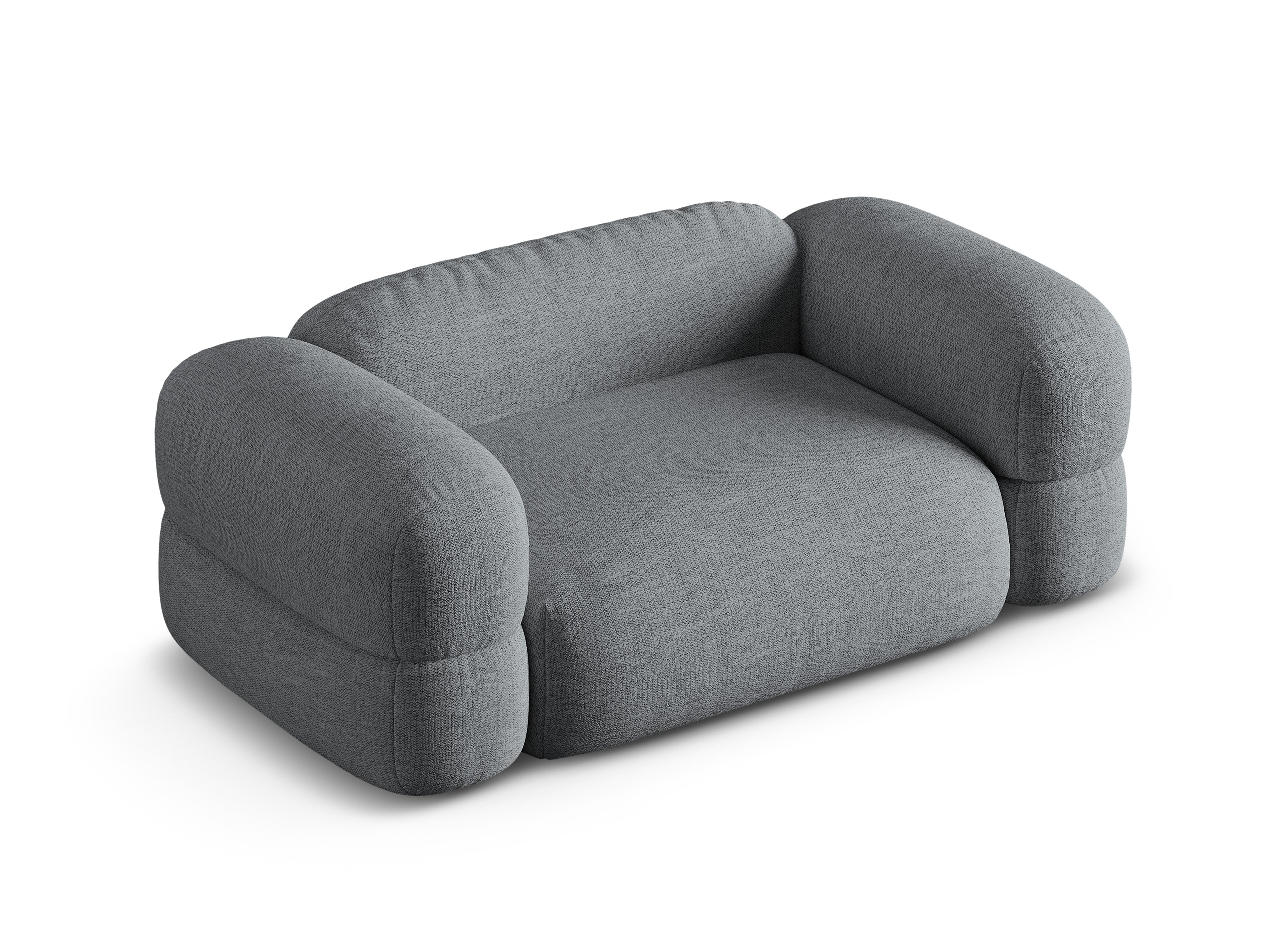 Sofa 2-sitzig ROGER graues Chenille