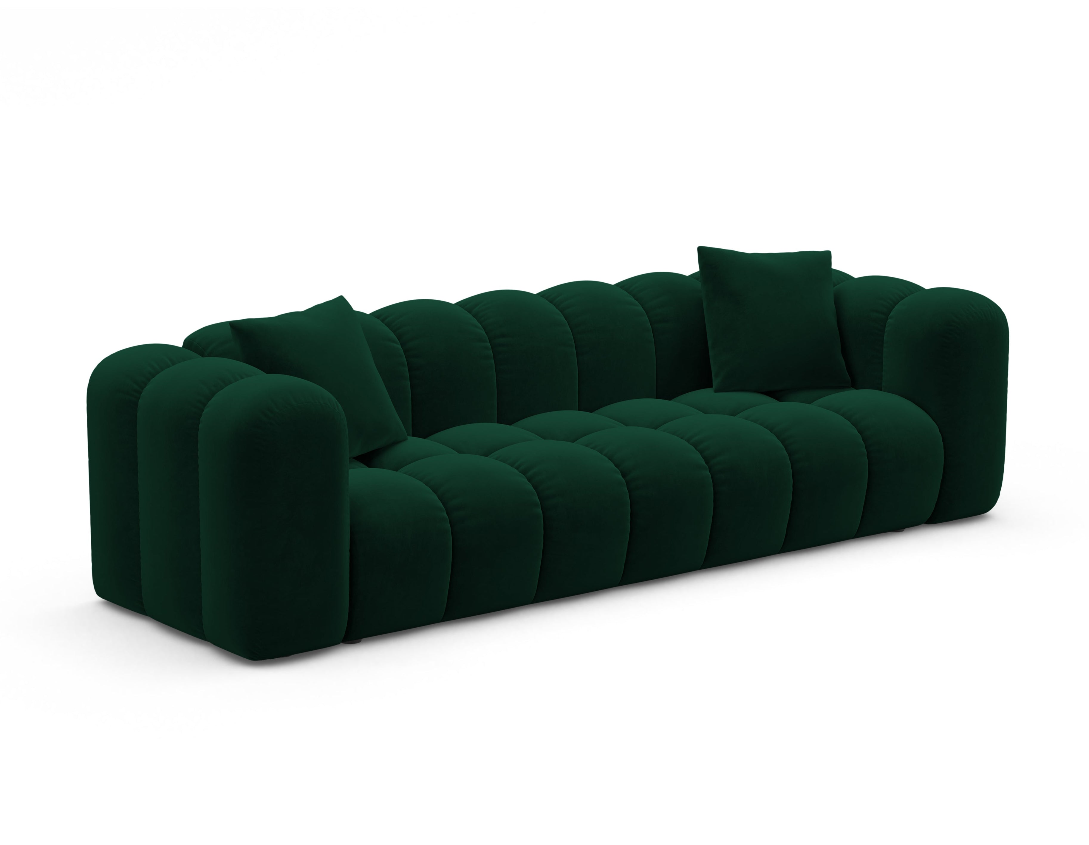Sofa aksamitna z funkcja spania ASTRO butelkowa zieleń