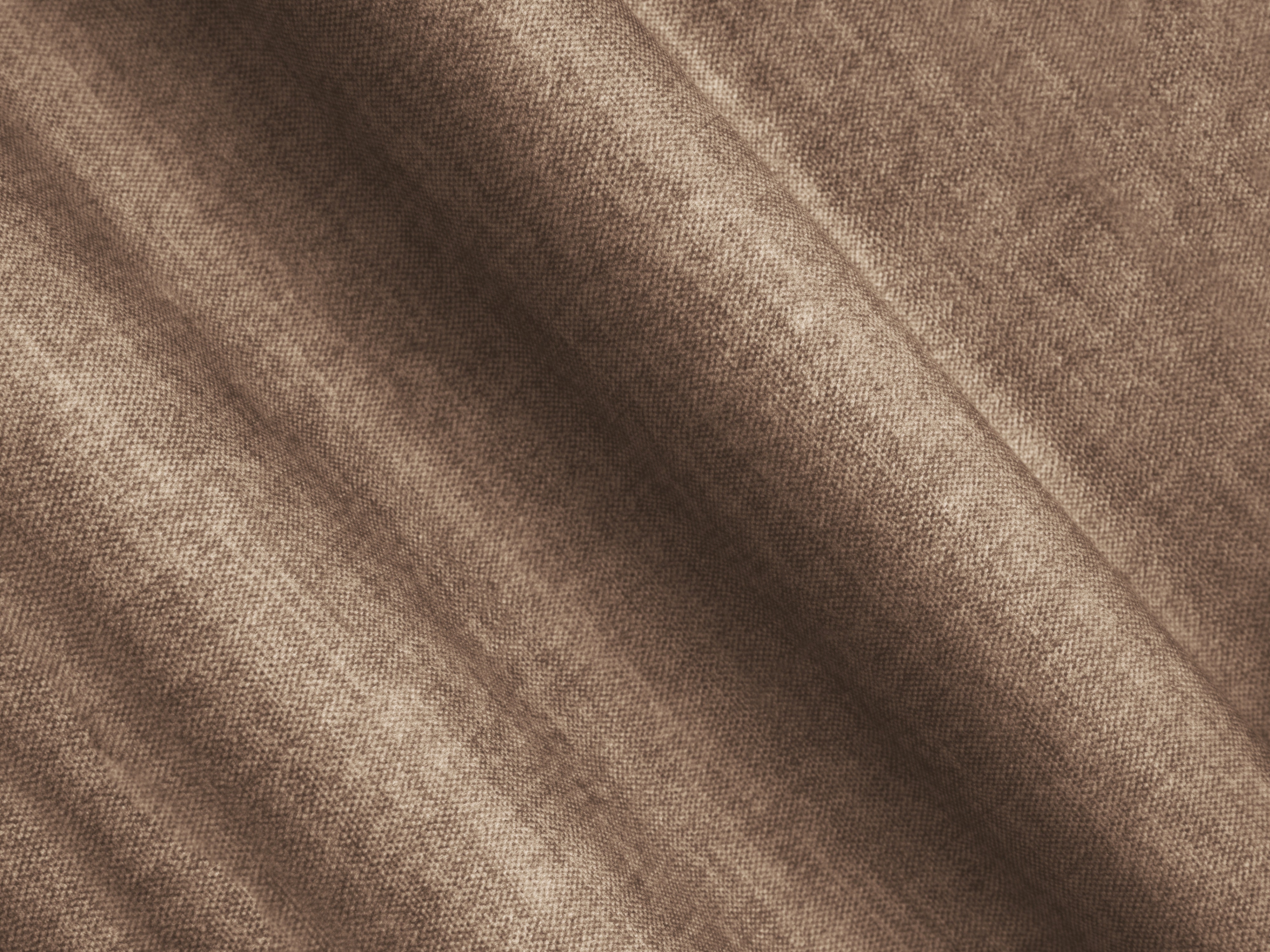 Sofa aus Samt 3-sitzig ROGER dunkelbeige