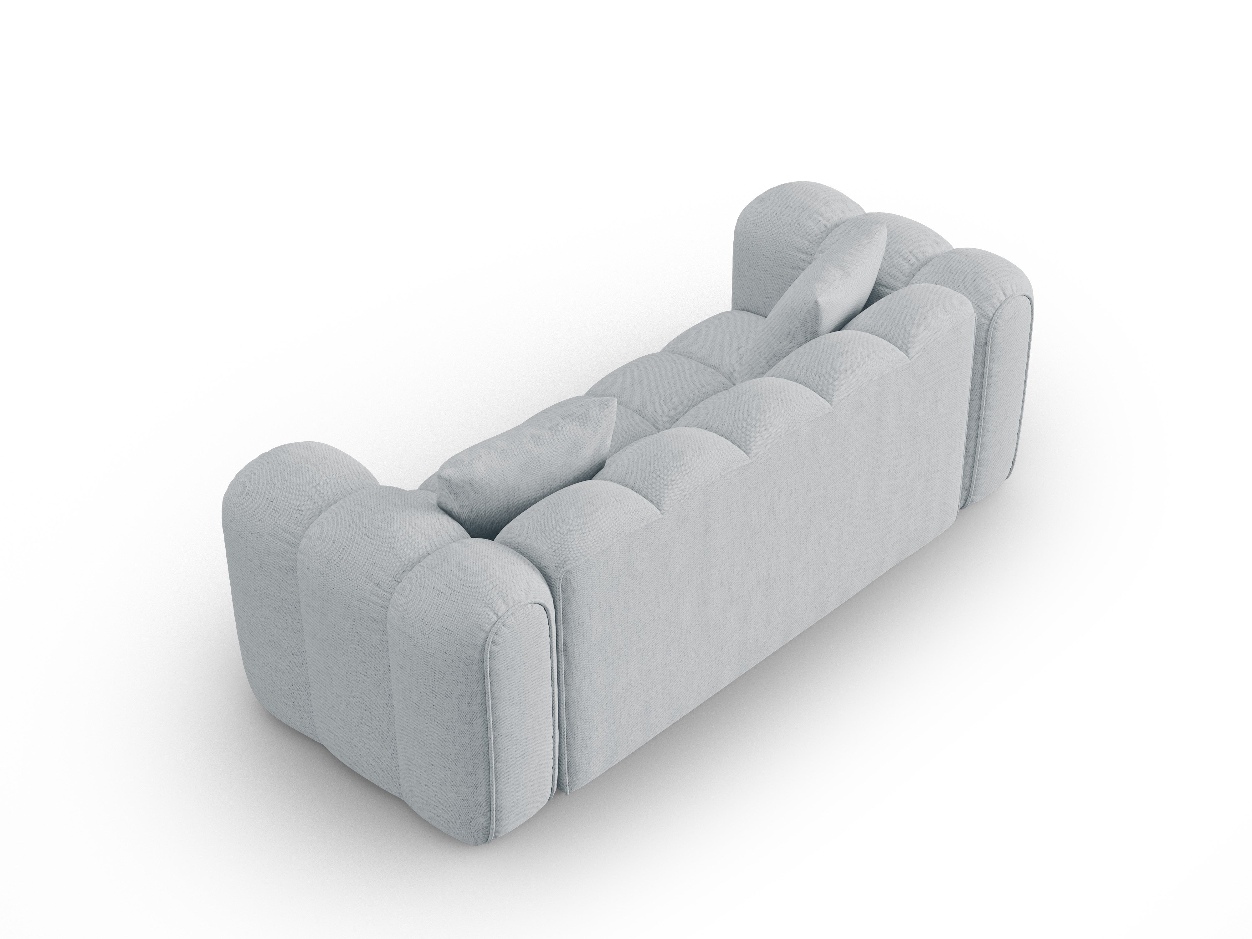 Sofa 3-osobowa ASTRO jasnoszary szenil
