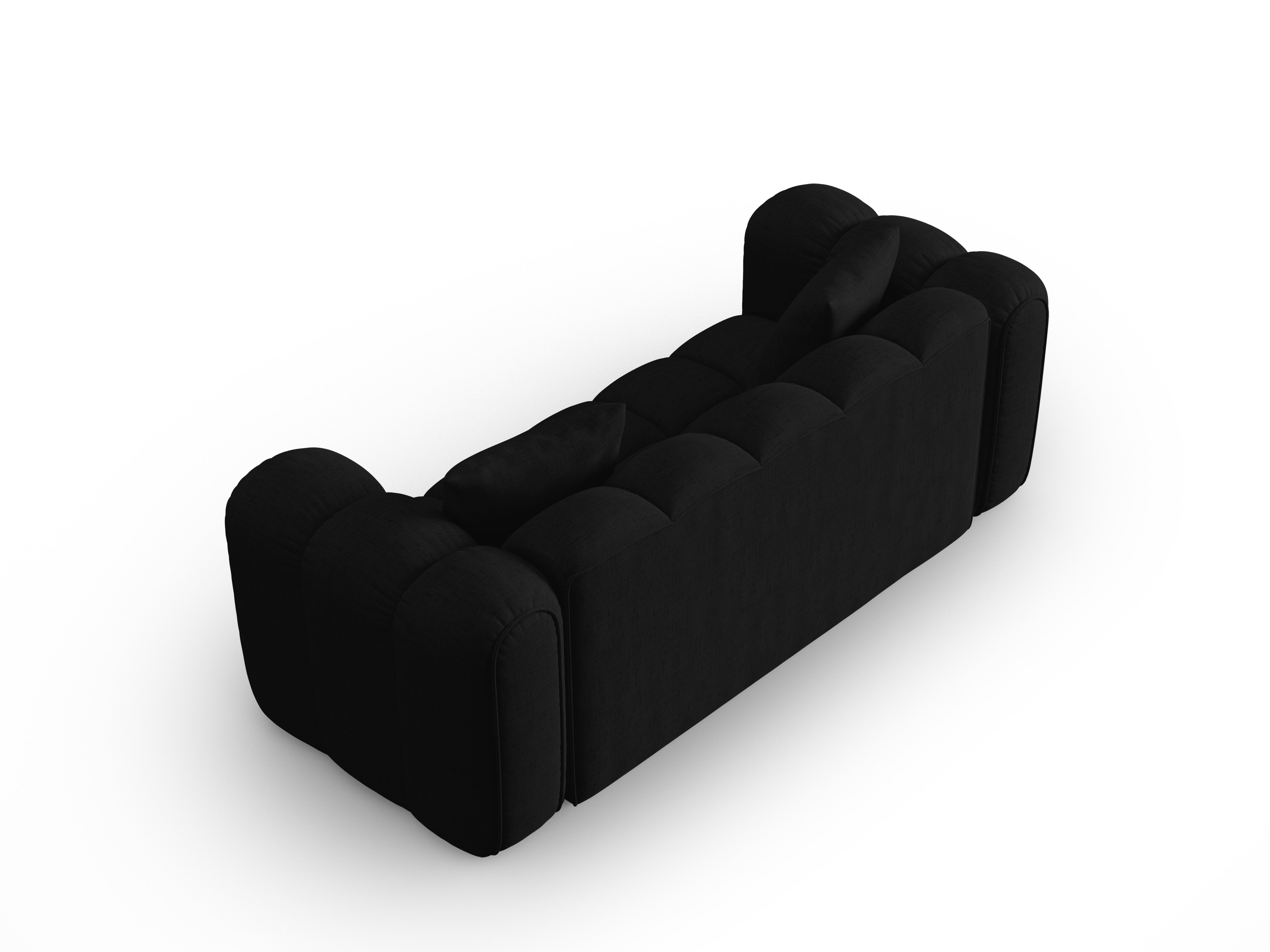 Sofa 3-osobowa ASTRO czarny szenil