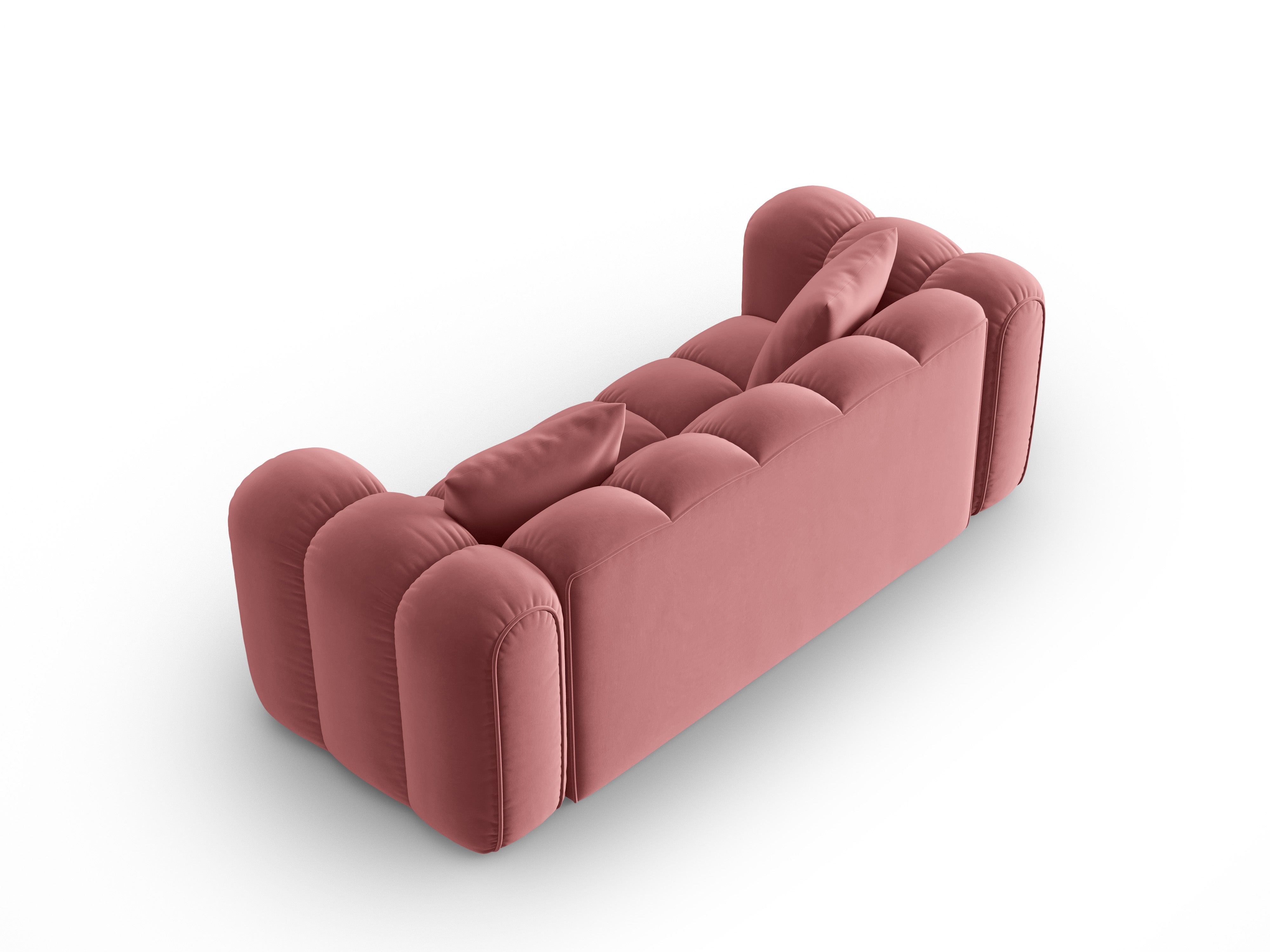 Samtsofa 3-sitzig ASTRO rosa