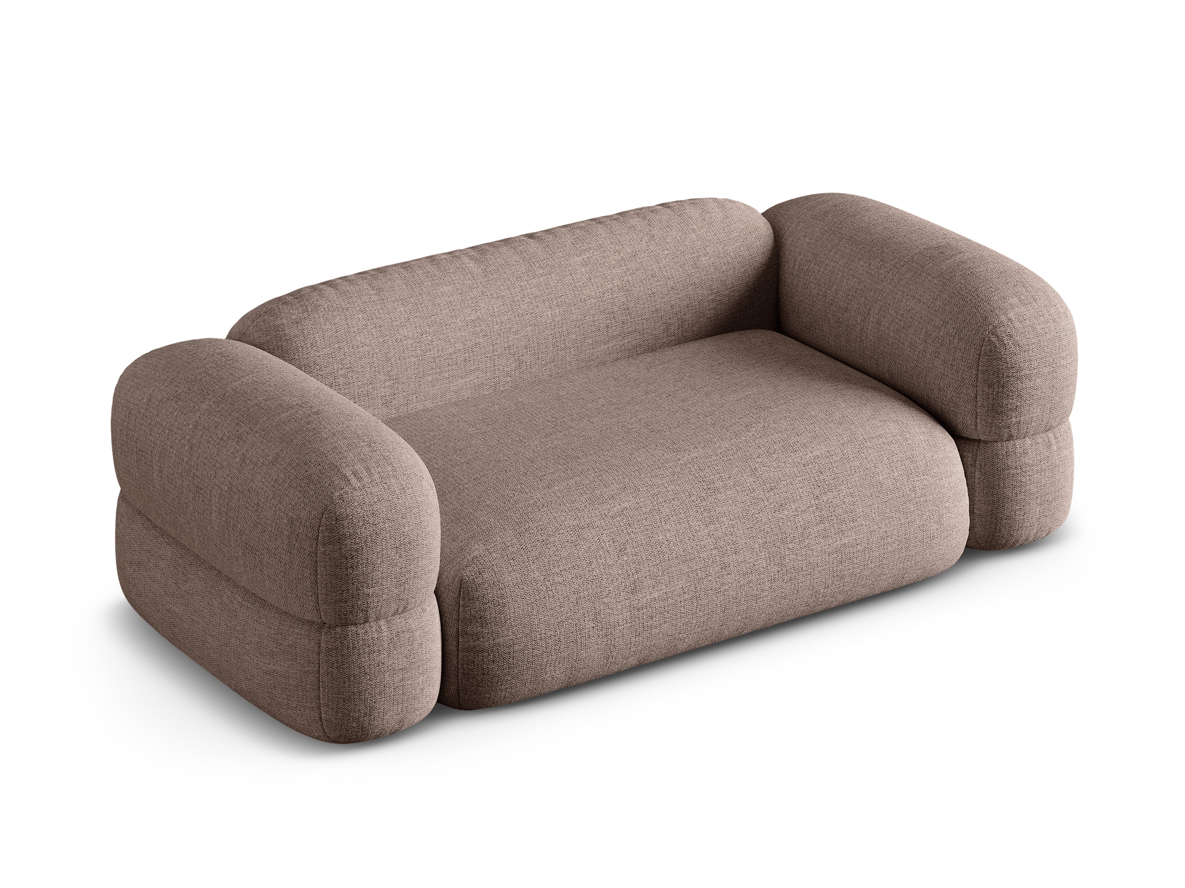 Sofa 3-Sitzer ROGER Cappuccino Chenille