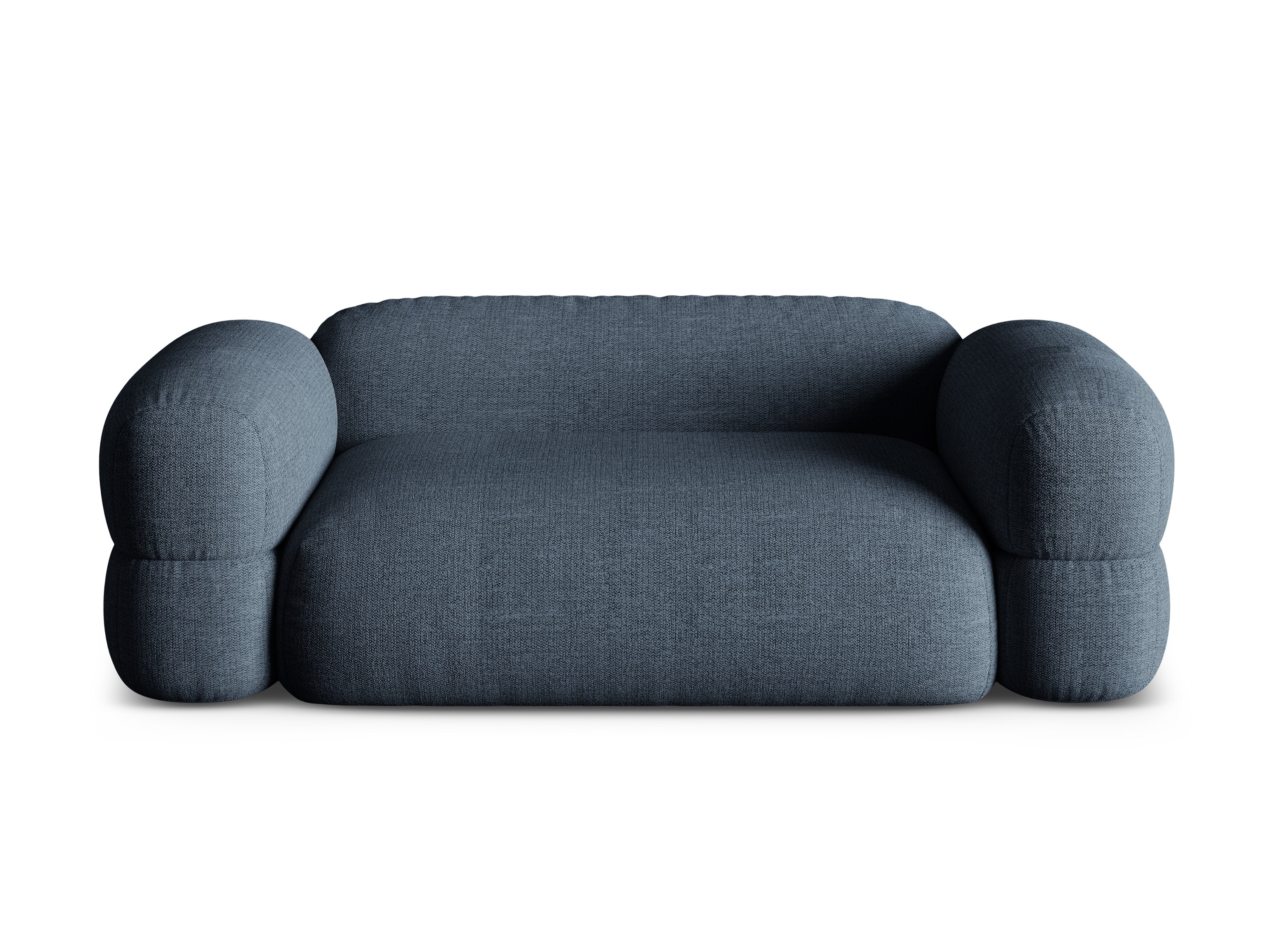 Sofa 3-Sitzer ROGER dunkelblaues Chenille
