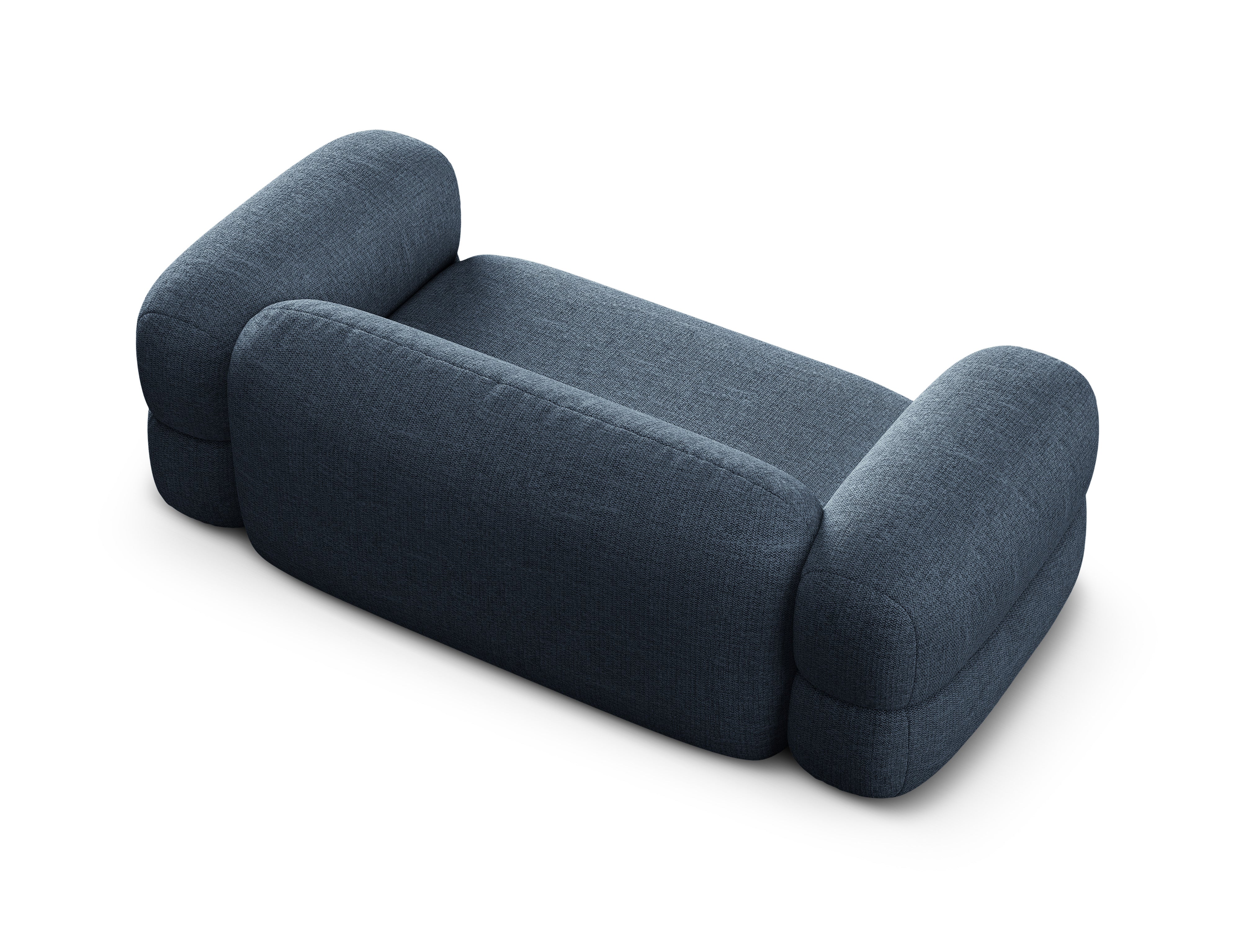 Sofa 3-Sitzer ROGER dunkelblaues Chenille