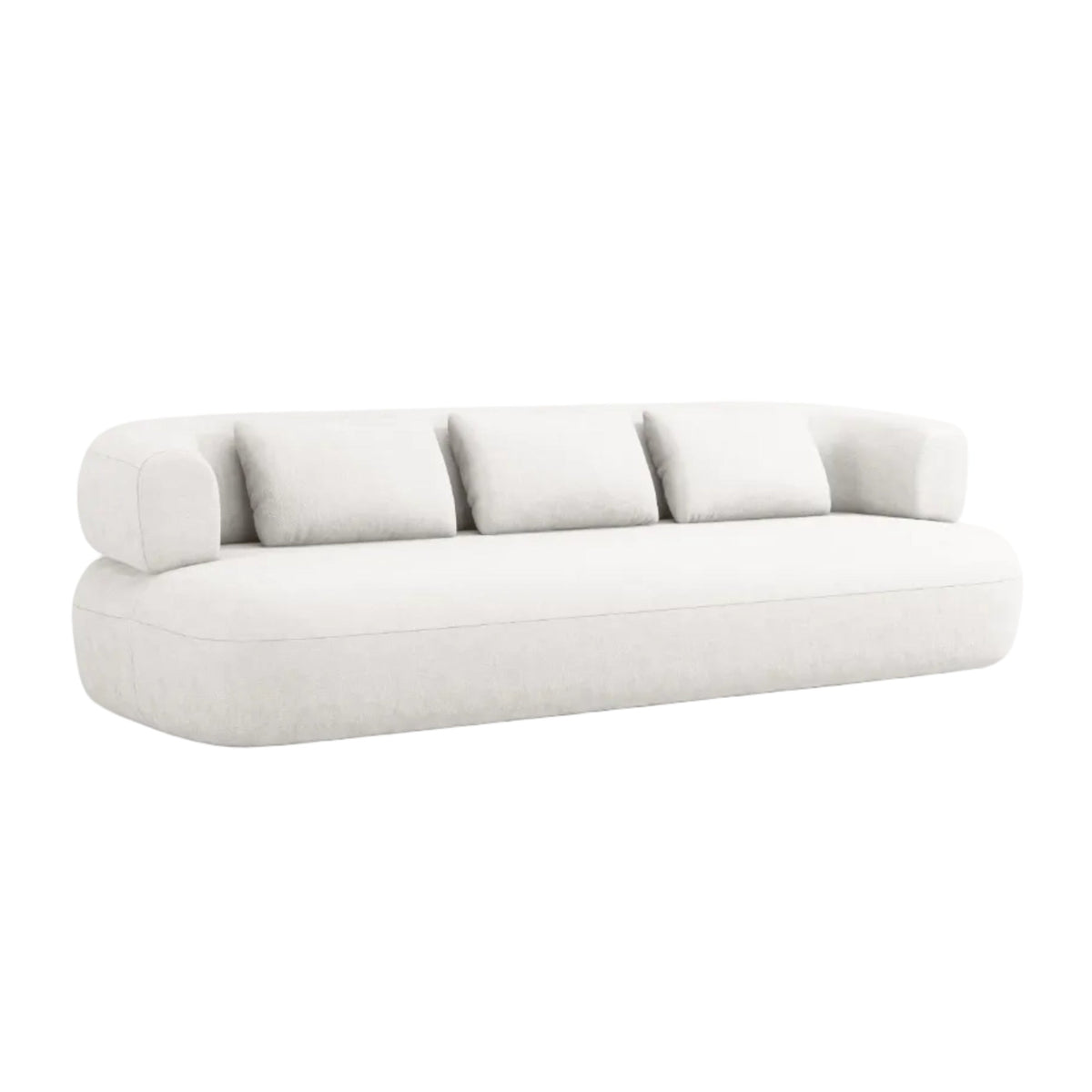 3.5-Seater Sofa ALDRIN Light Beige Chenille