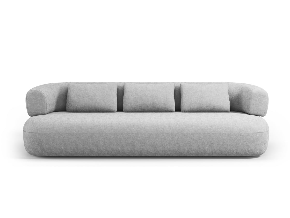 Aldrin 3.5-Seater Sofa in Gray Chenille